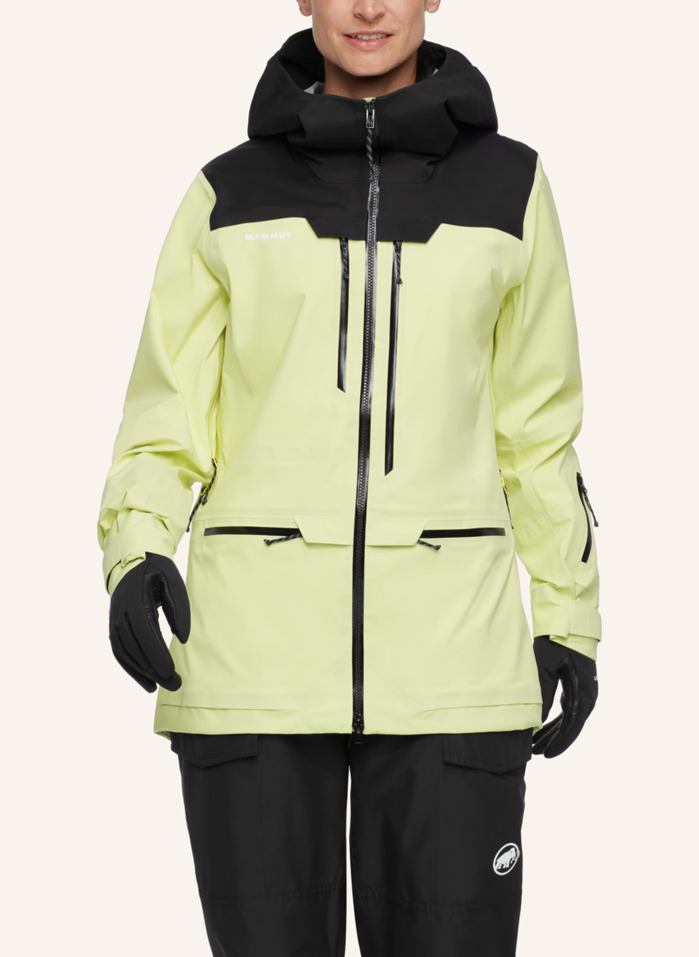 MAMMUT Hardshell-Skijacke HALDIGRAT: GELB