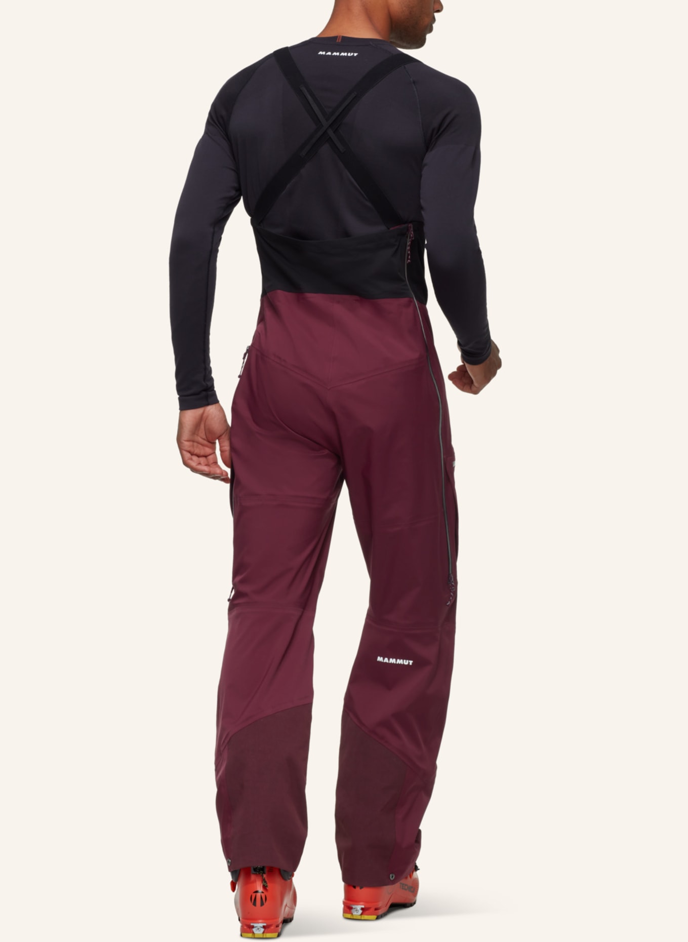 MAMMUT Hardshell-Skihose HALDIGRAT: ROT