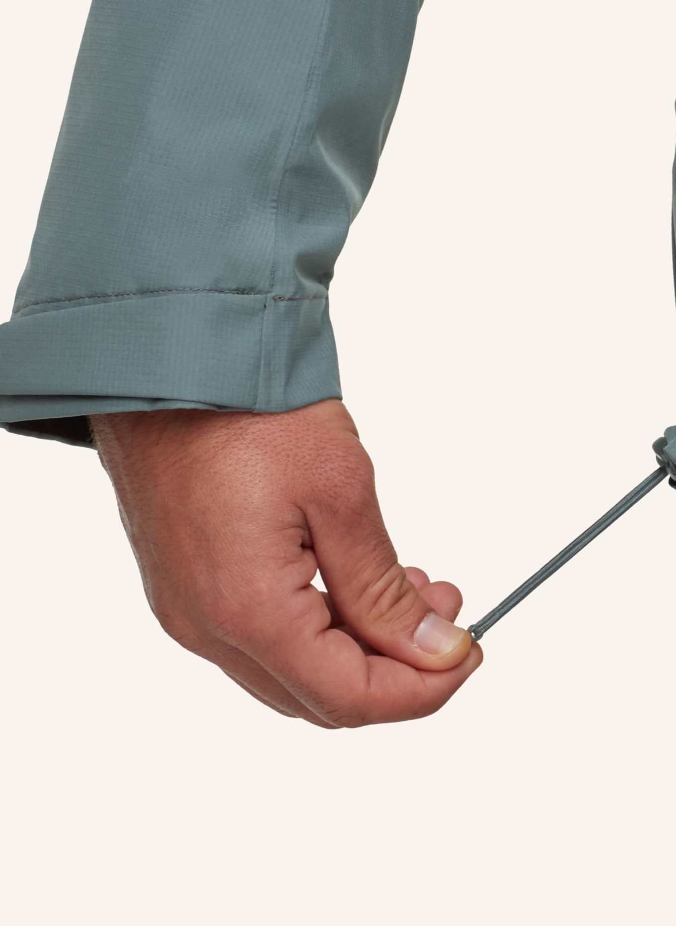 MAMMUT 2-in-1-Jacke ALTO LIGHT HS HOODED: GRAU/ SCHWARZ