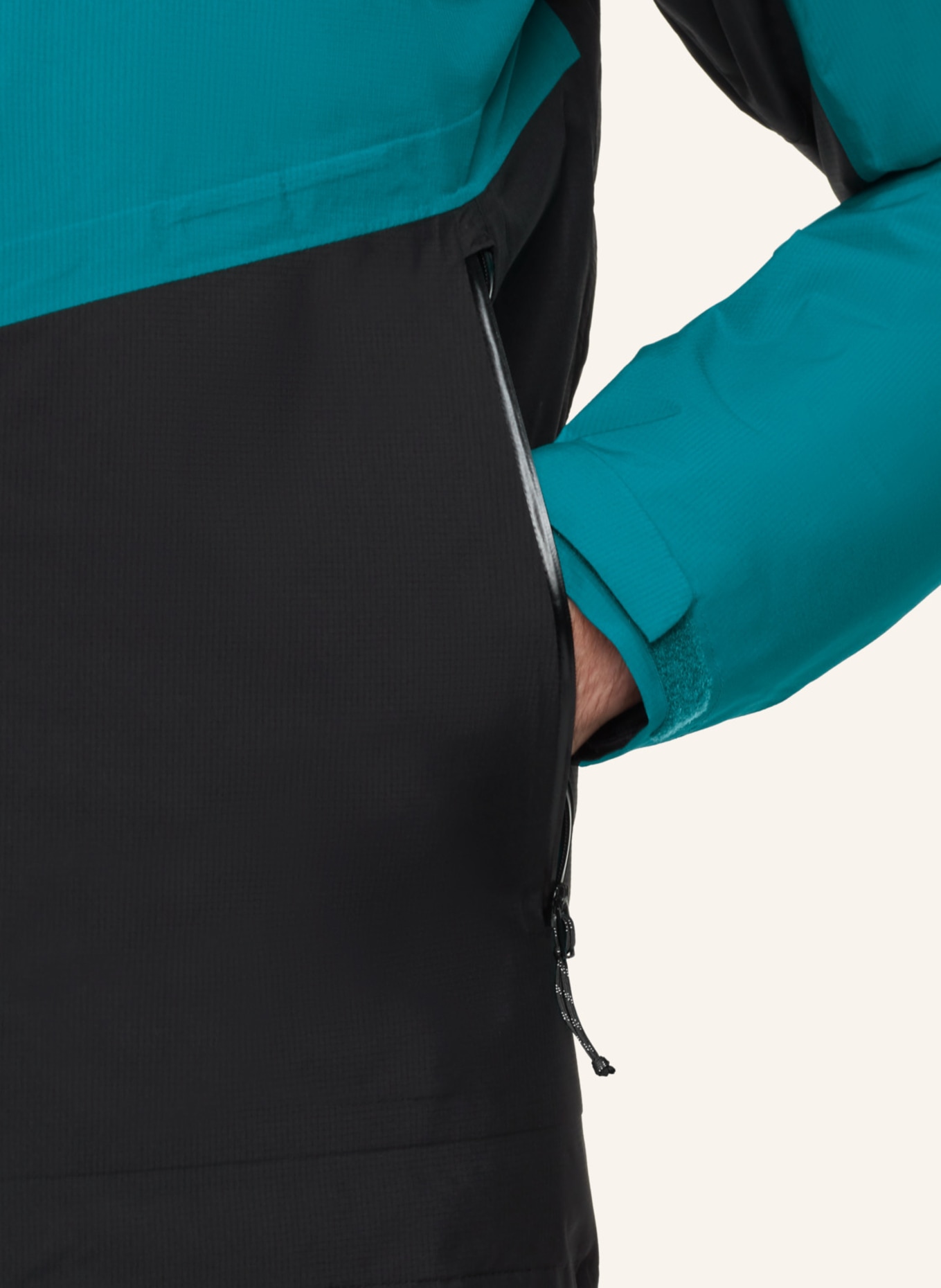 MAMMUT 2-in-1-Jacke ALTO LIGHT HS HOODED: GRÜN