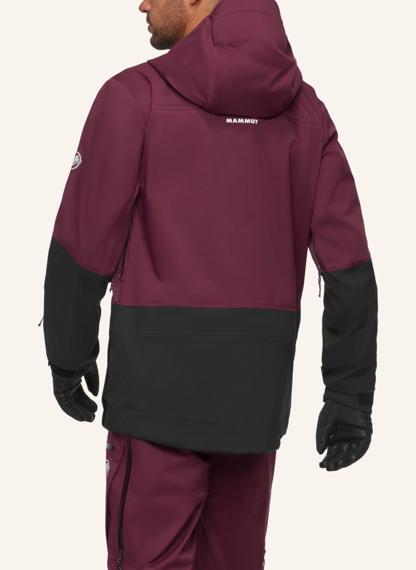 MAMMUT Hardshell-Skijacke HALDIGRAT: ROT