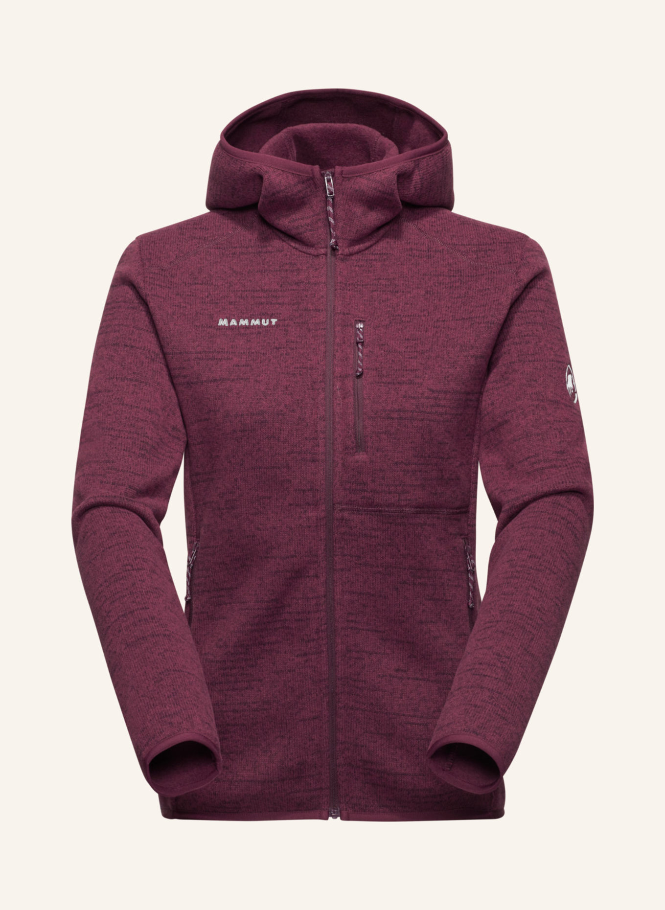 MAMMUT Midlayer Jacke ARCTIC IV mit Kapuze: ROT