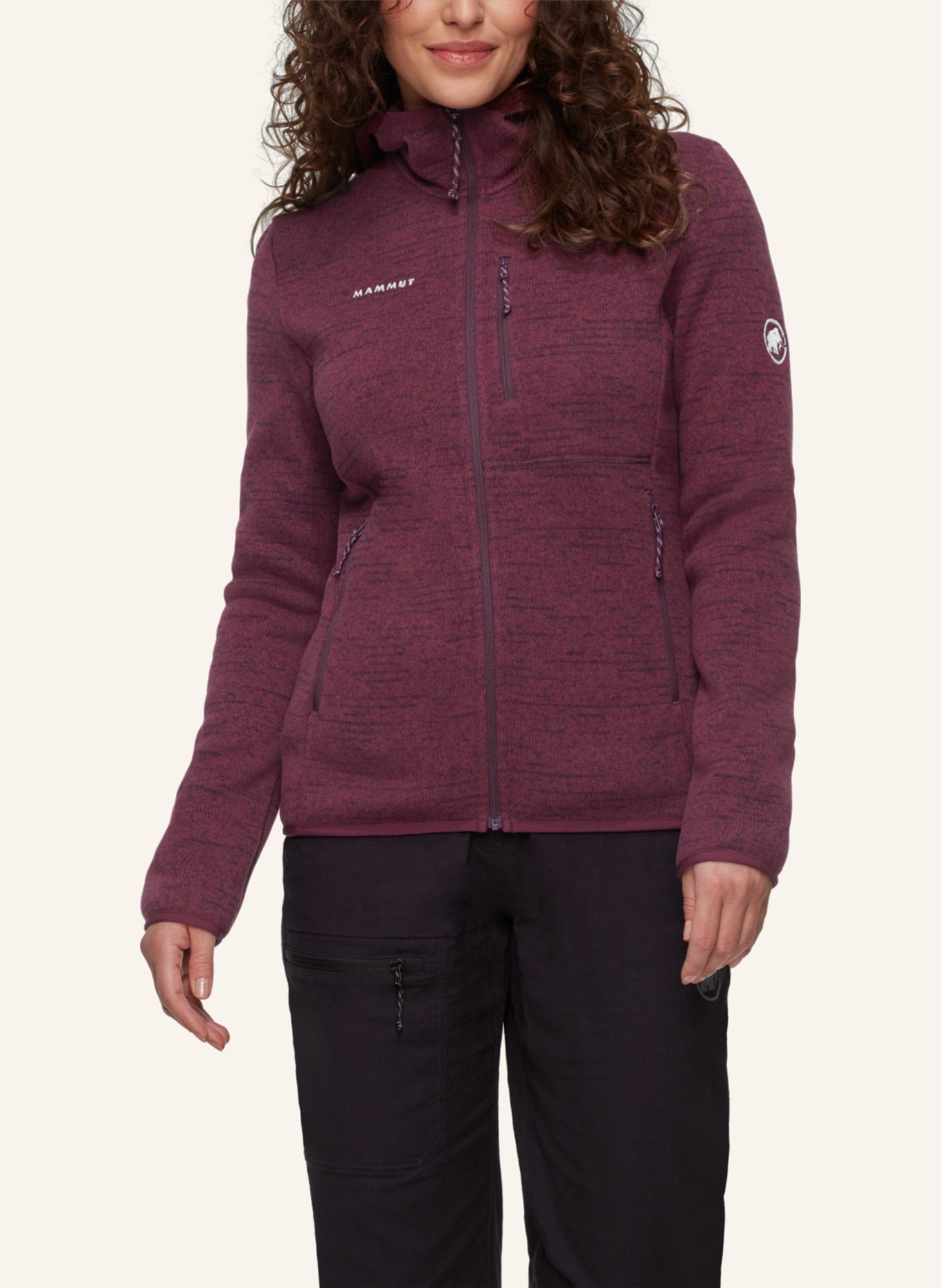 MAMMUT Midlayer Jacke ARCTIC IV mit Kapuze: ROT