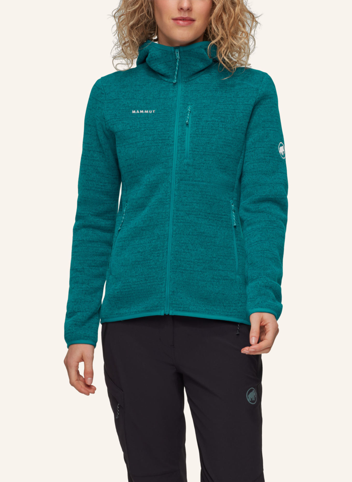 MAMMUT Midlayer Jacke ARCTIC IV mit Kapuze: GRÜN