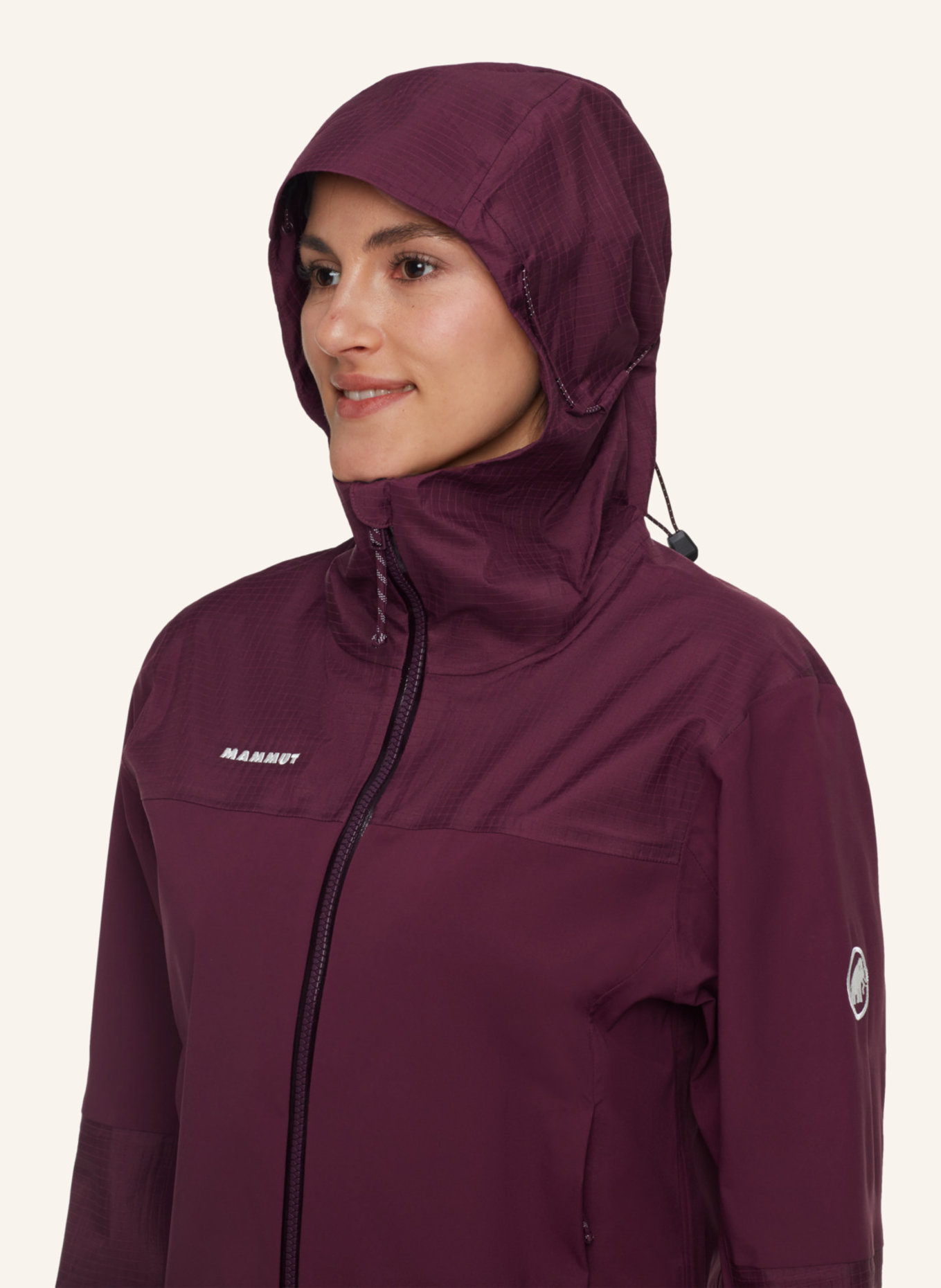 MAMMUT Hardshelljacke DUCAN GUIDE HS mit Kapuze: ROT