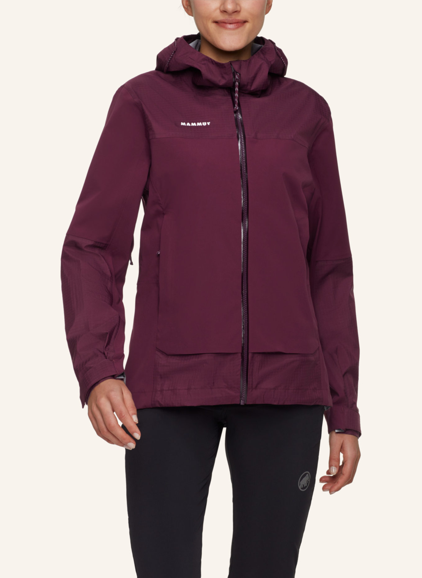 MAMMUT Hardshelljacke DUCAN GUIDE HS mit Kapuze: ROT