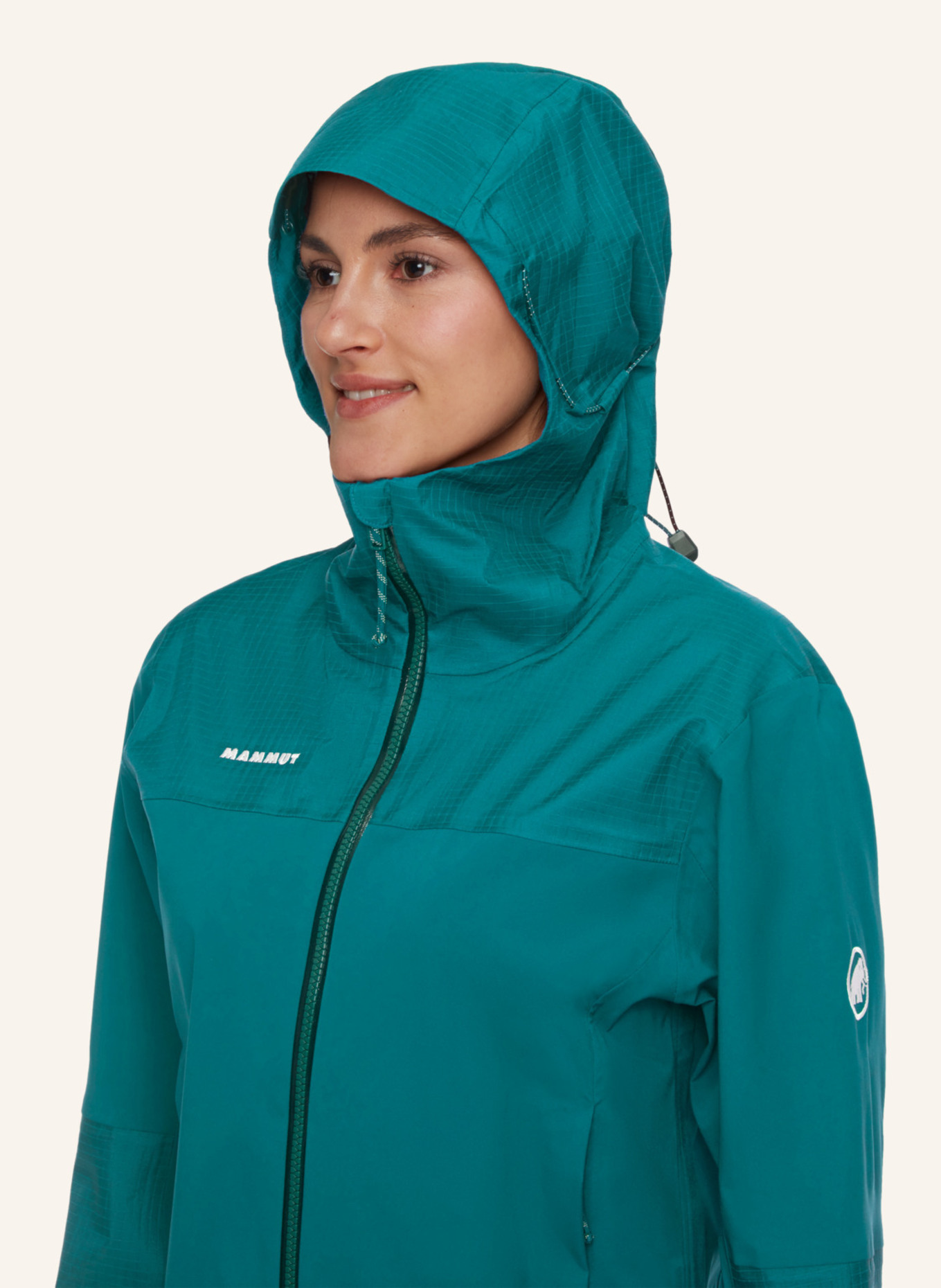 MAMMUT Hardshelljacke DUCAN GUIDE HS mit Kapuze: GRÜN