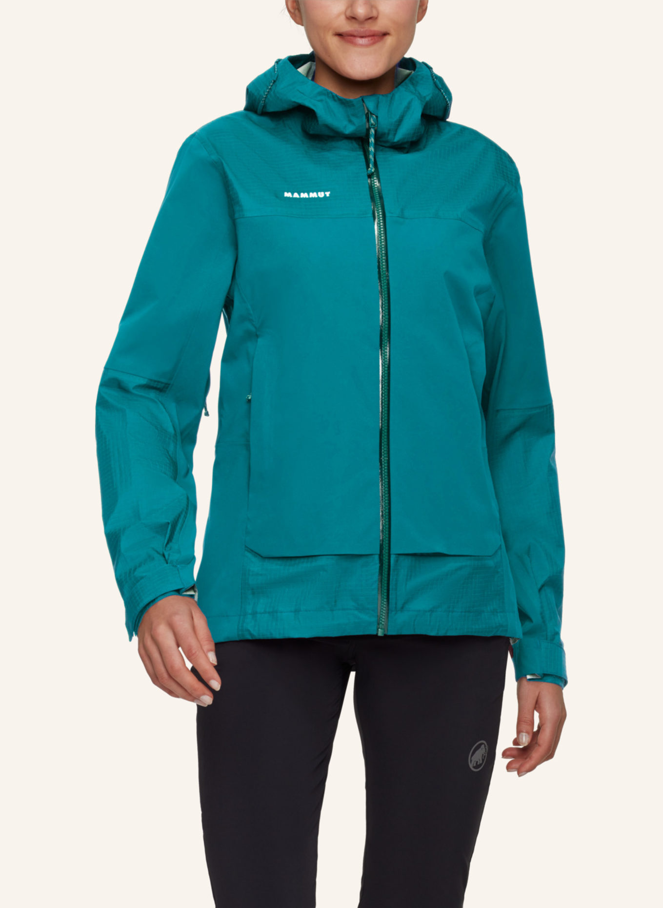 MAMMUT Hardshelljacke DUCAN GUIDE HS mit Kapuze: GRÜN