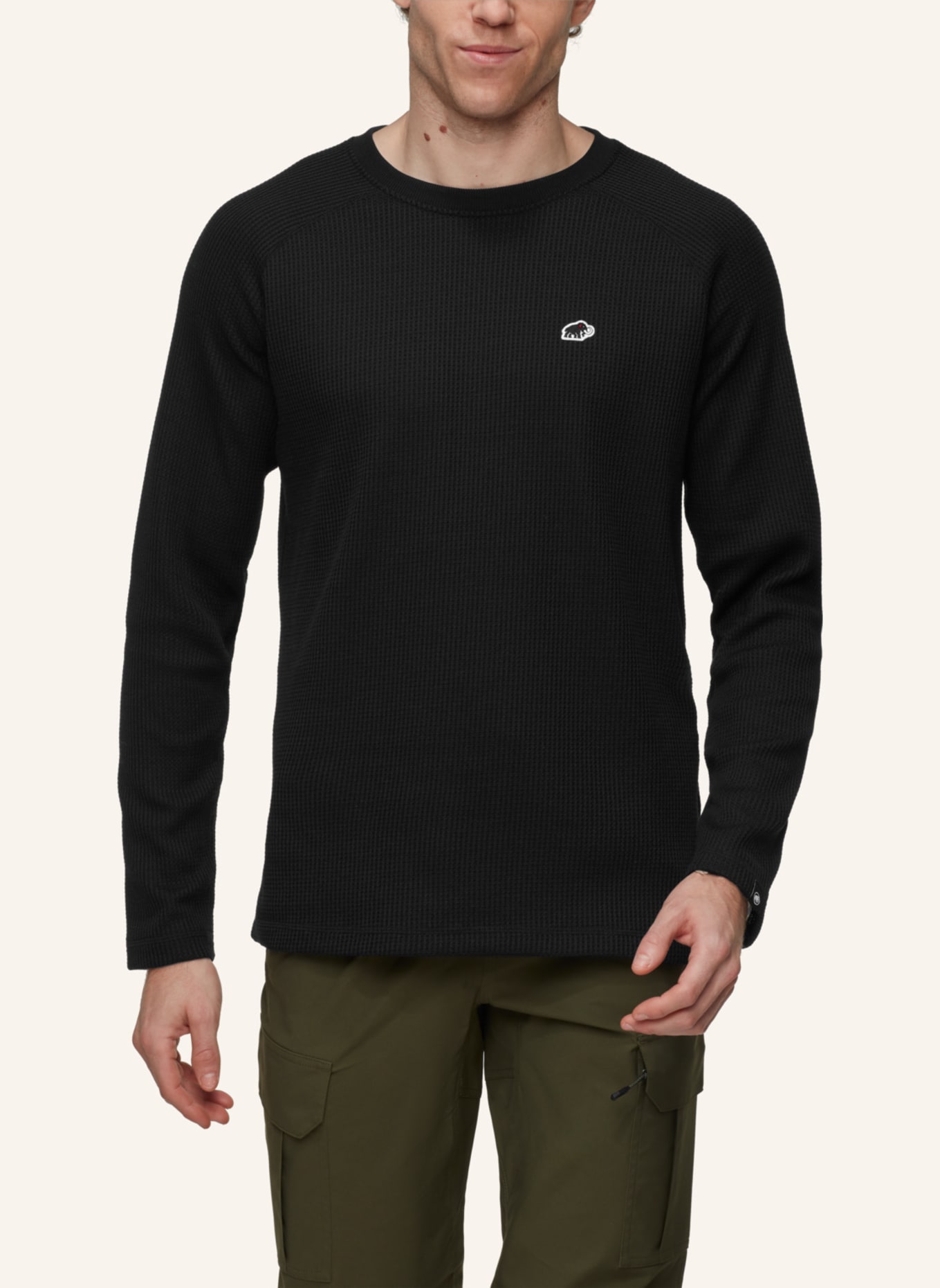 MAMMUT Longsleeve: SCHWARZ