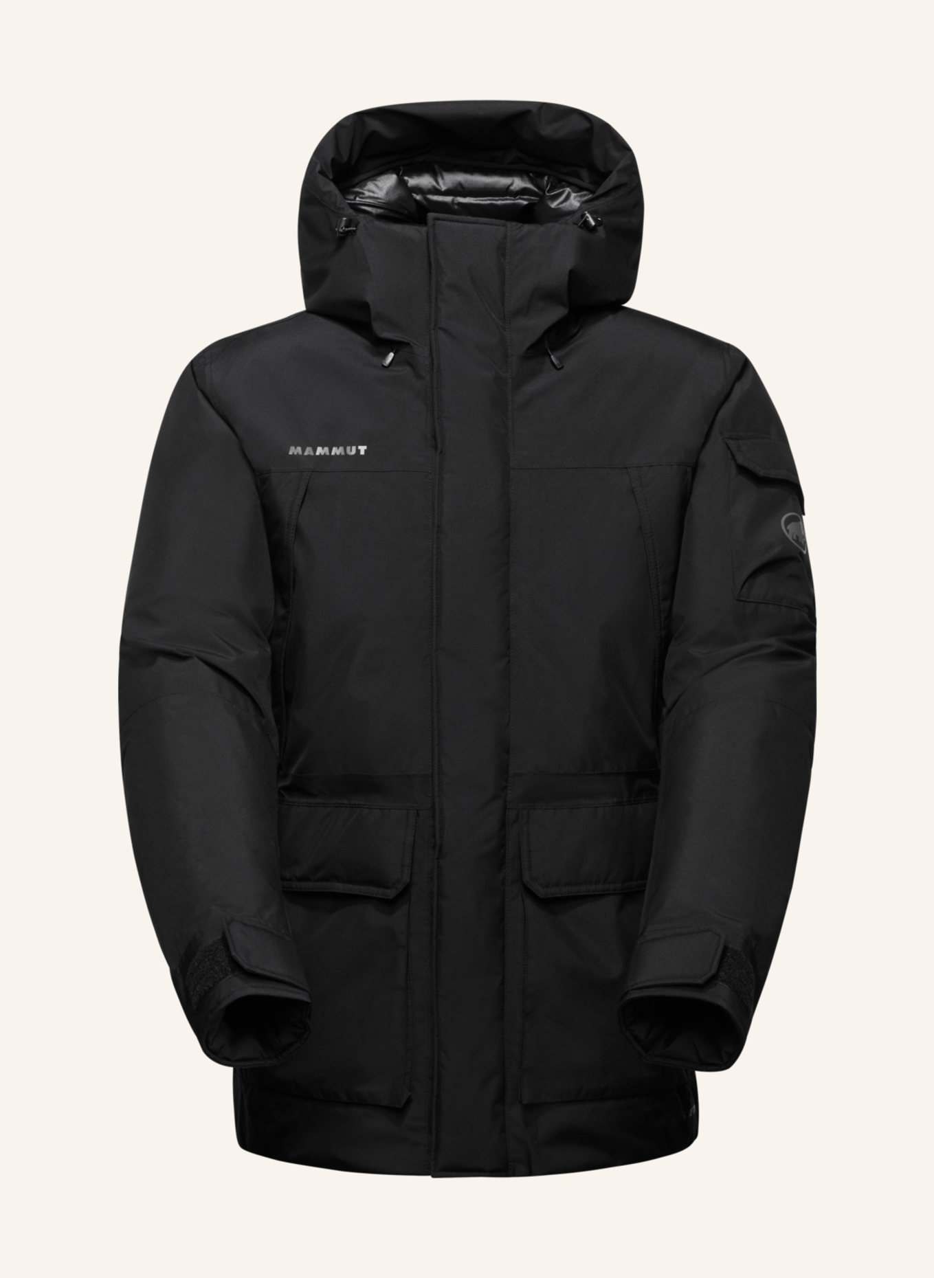 MAMMUT Winterjacke OBELISK GORE-TEX HS THERMO: SCHWARZ