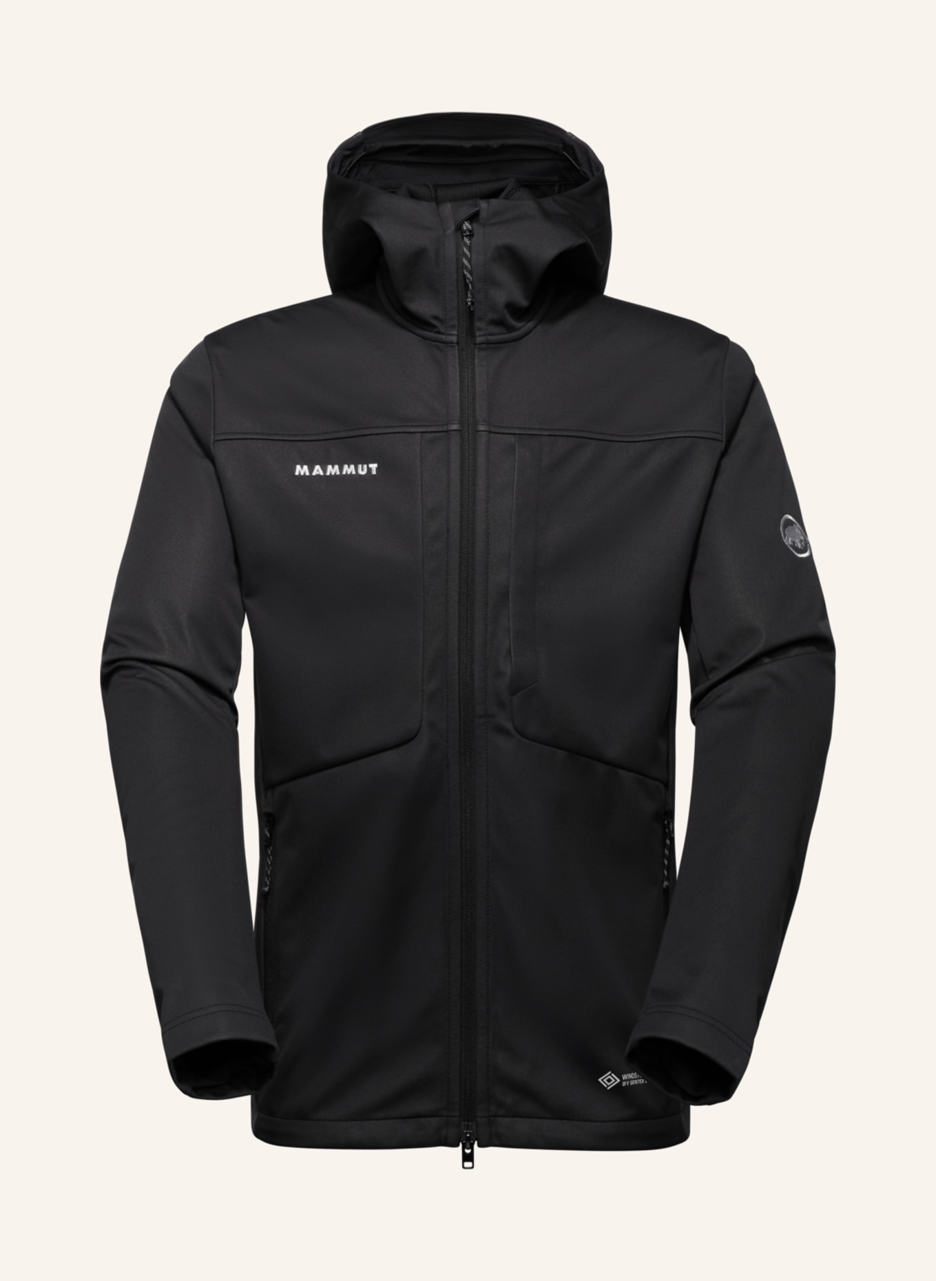 MAMMUT Ultimate VIII SO Hooded Jacket Men: SCHWARZ