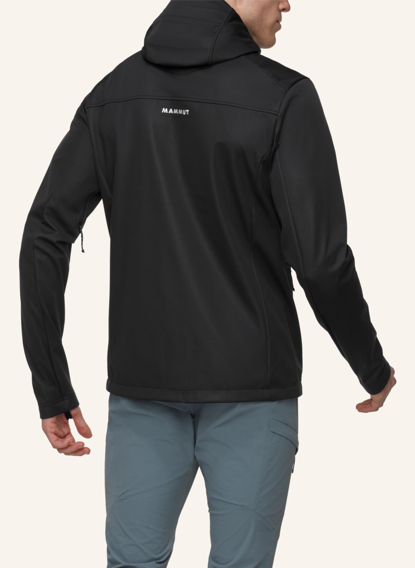 MAMMUT Ultimate VIII SO Hooded Jacket Men: SCHWARZ