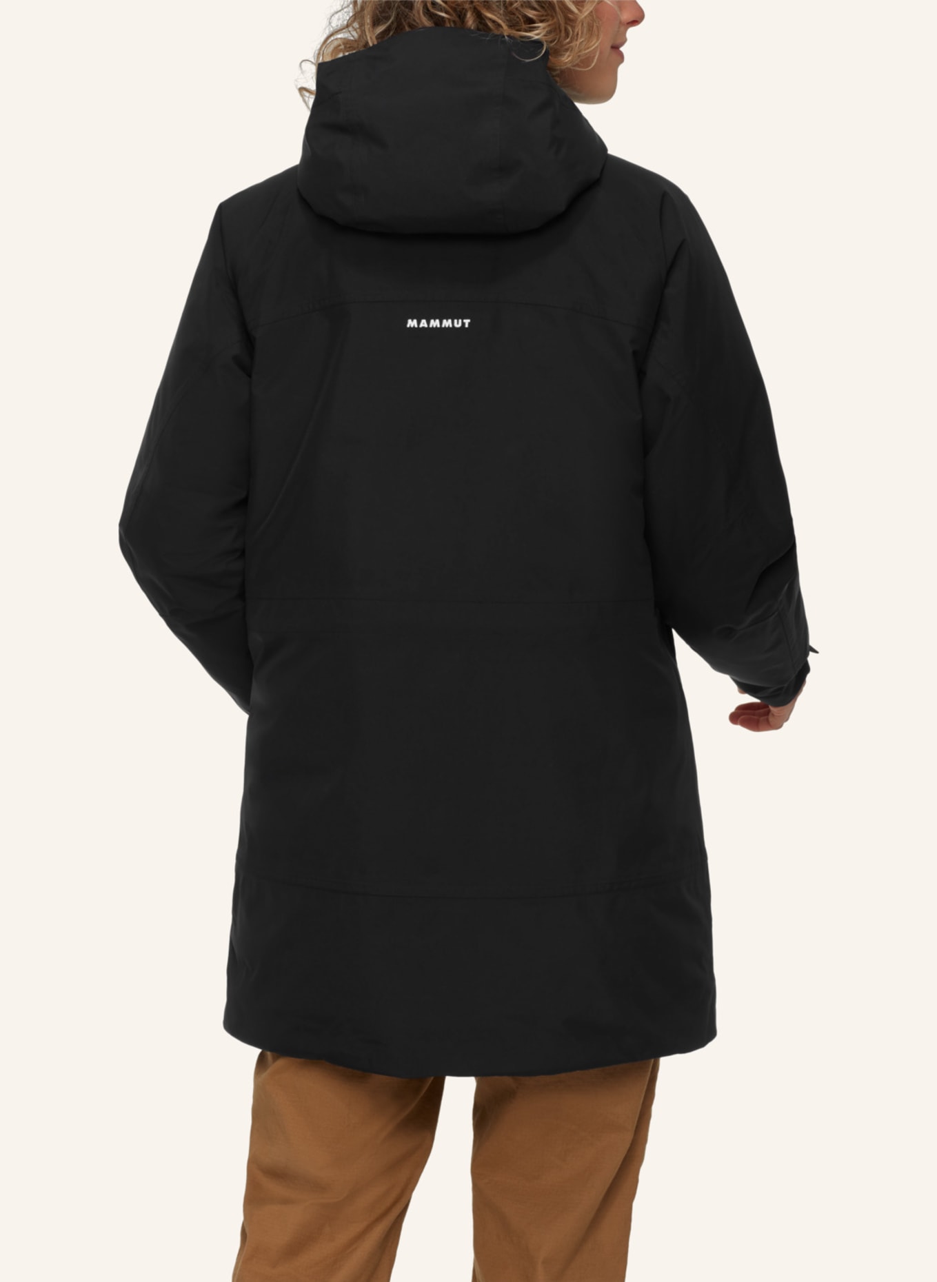 MAMMUT Winterparka TREELINE HS THERMO mit Kapuze: SCHWARZ