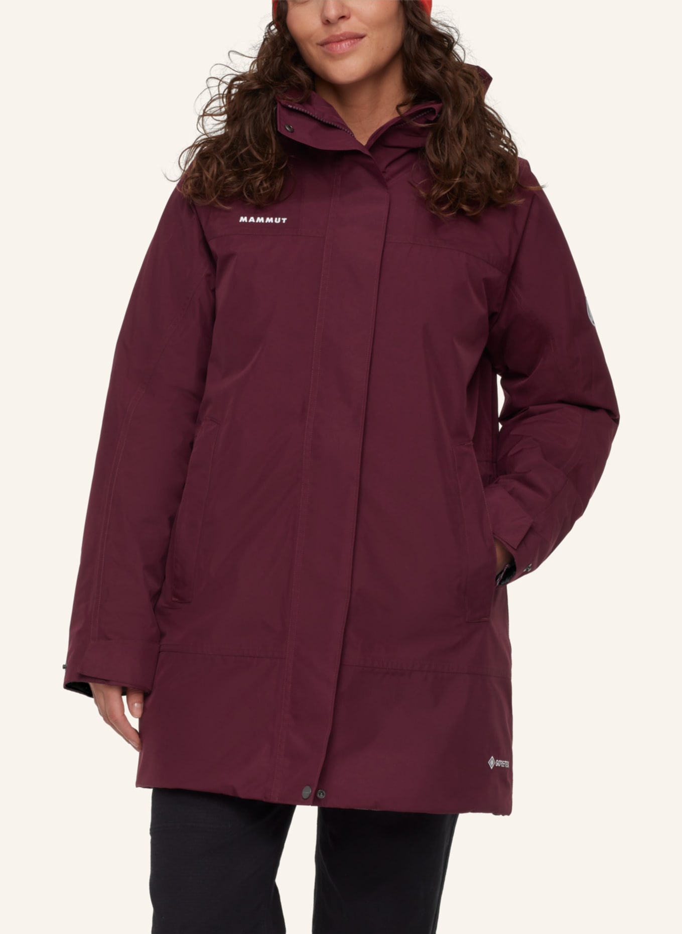 MAMMUT Winterparka TREELINE HS THERMO mit Kapuze: ROT