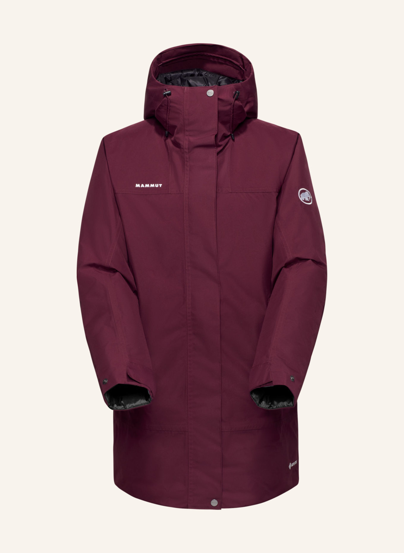MAMMUT Winterparka TREELINE HS THERMO mit Kapuze: ROT