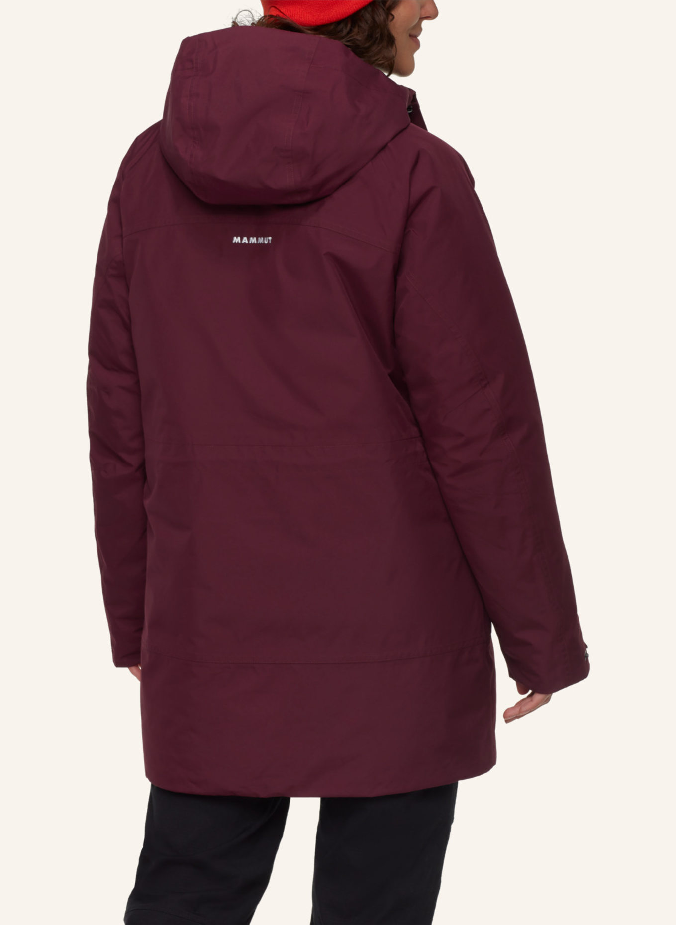 MAMMUT Winterparka TREELINE HS THERMO mit Kapuze: ROT
