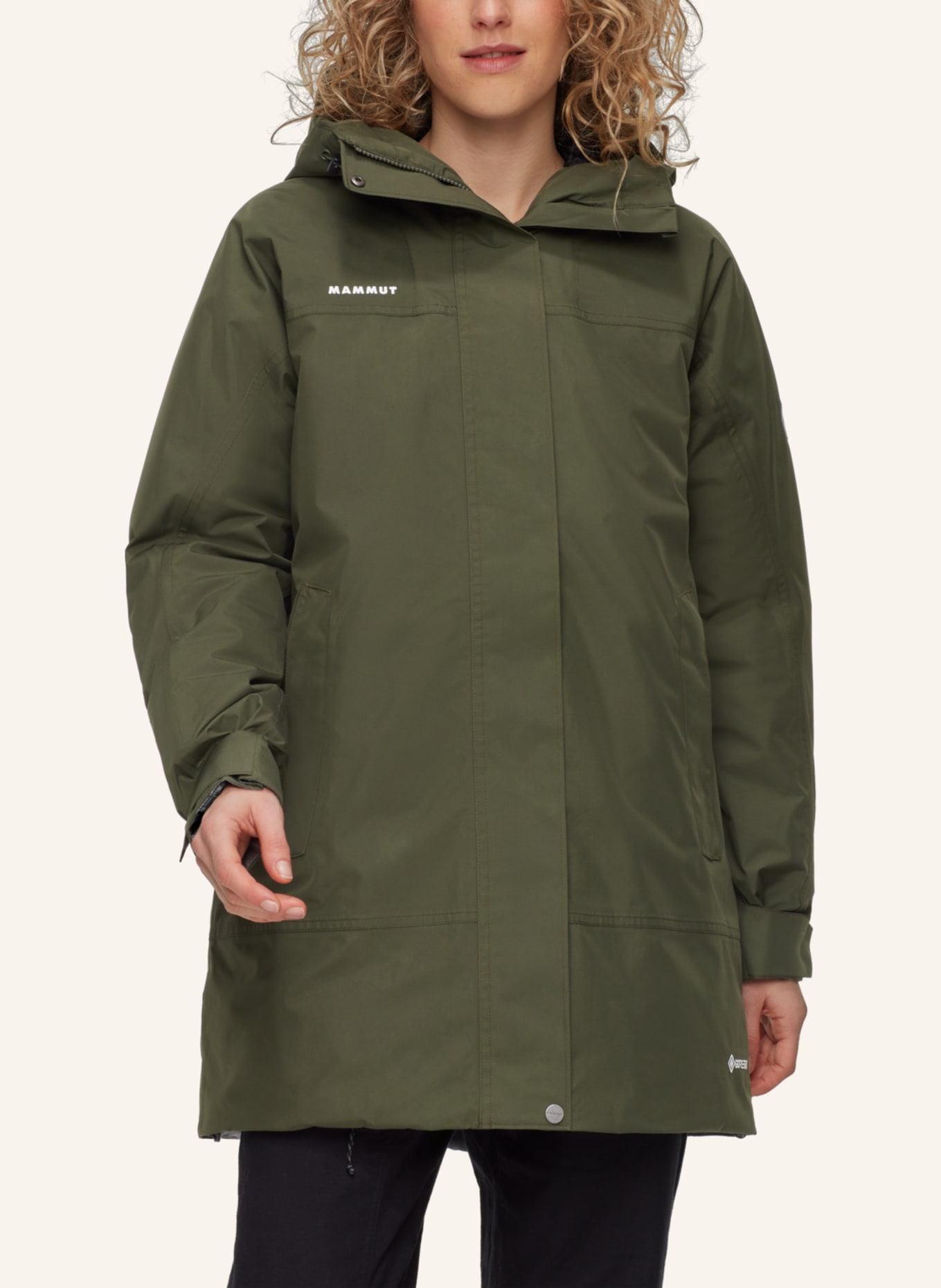 MAMMUT Winterparka TREELINE HS THERMO mit Kapuze: GRÜN