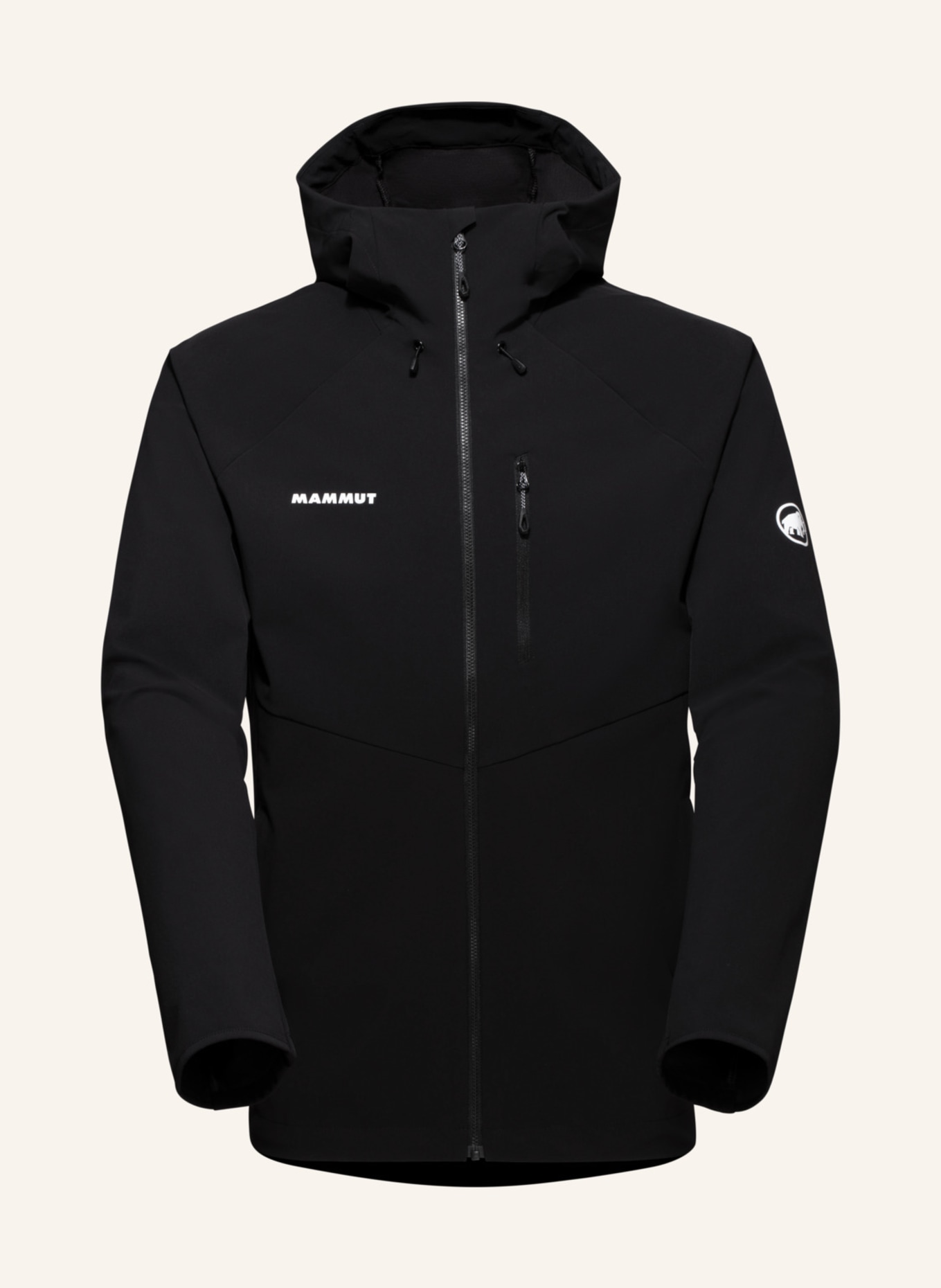 MAMMUT Ultimate Comfort SO Hooded Jacket Men: SCHWARZ