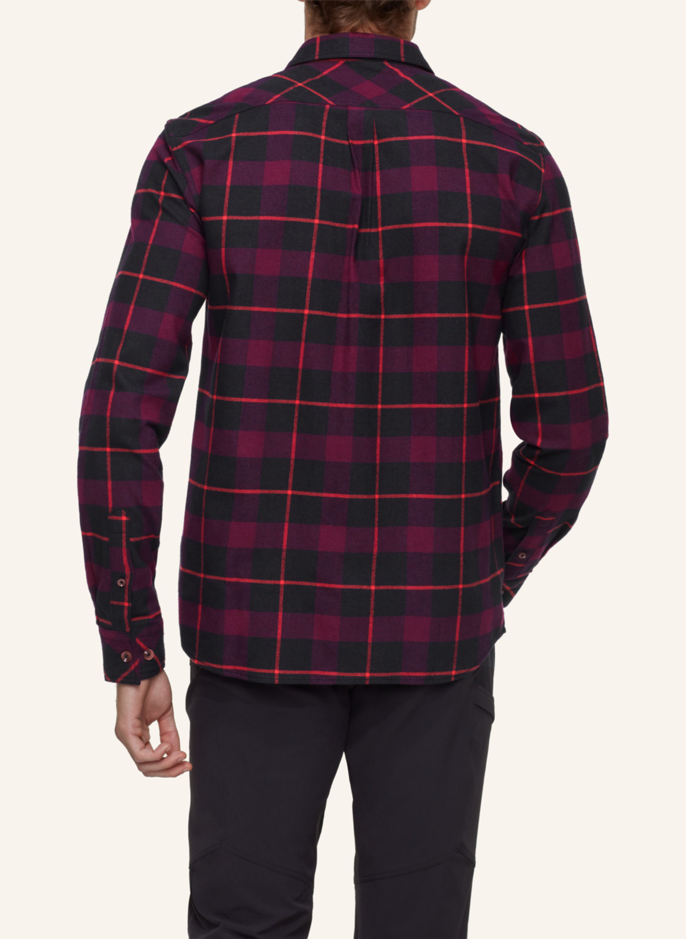 MAMMUT Langarmshirt ALVRA: SCHWARZ