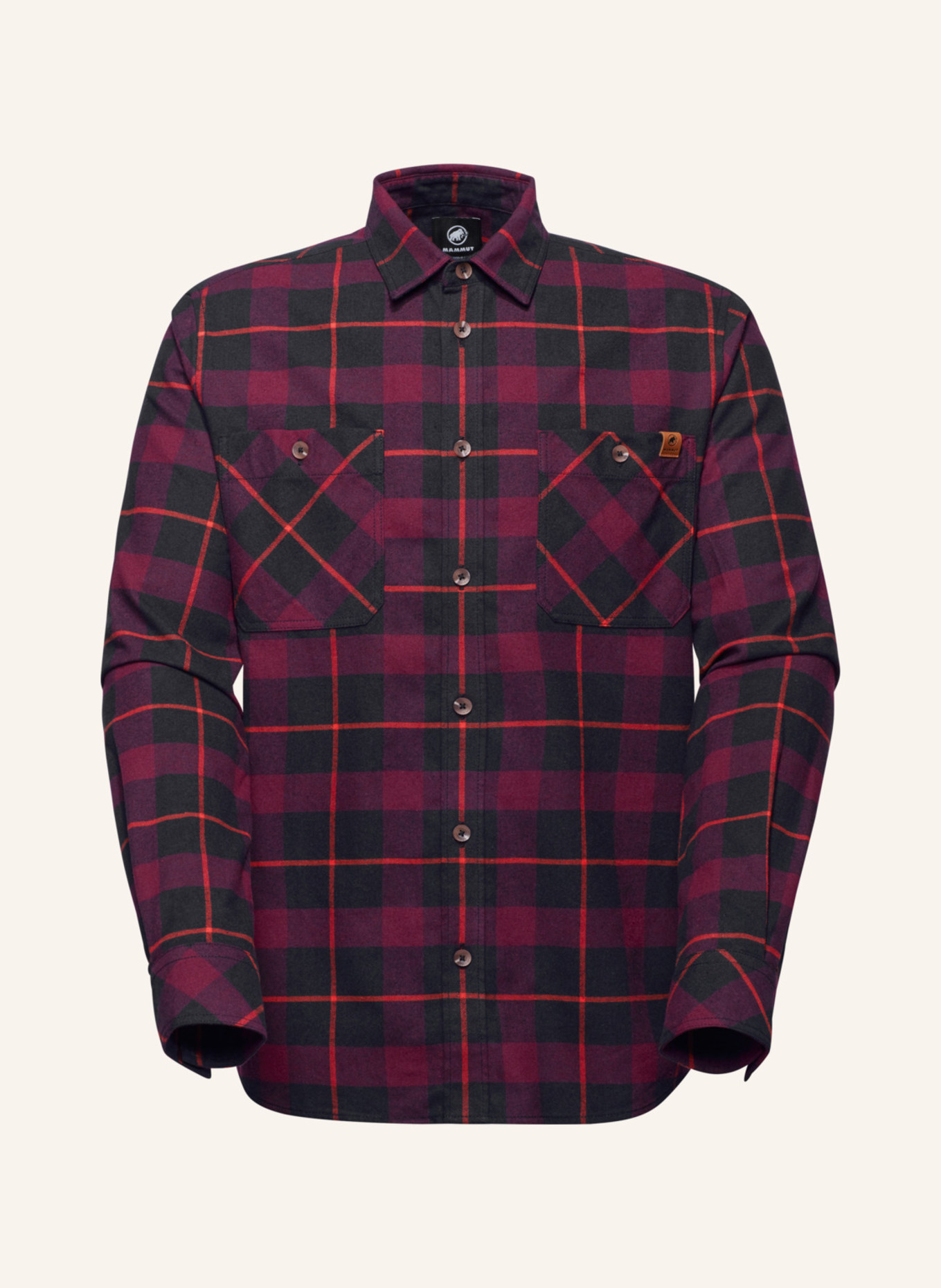 MAMMUT Langarmshirt ALVRA: SCHWARZ