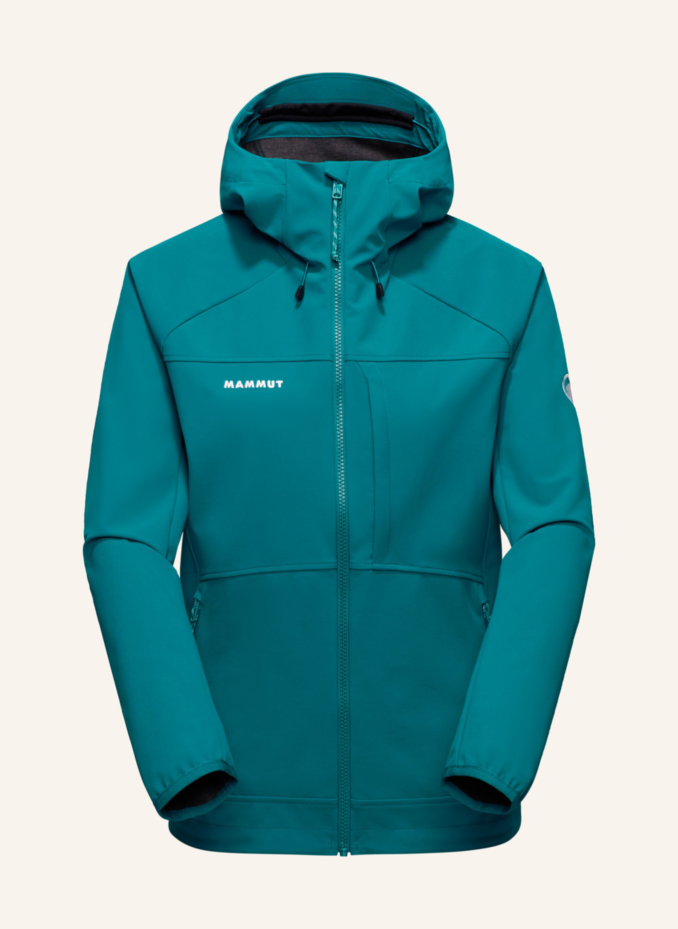 MAMMUT Softshell-Jacke ULTIMATE COMFORT SO HOODED: GRÜN