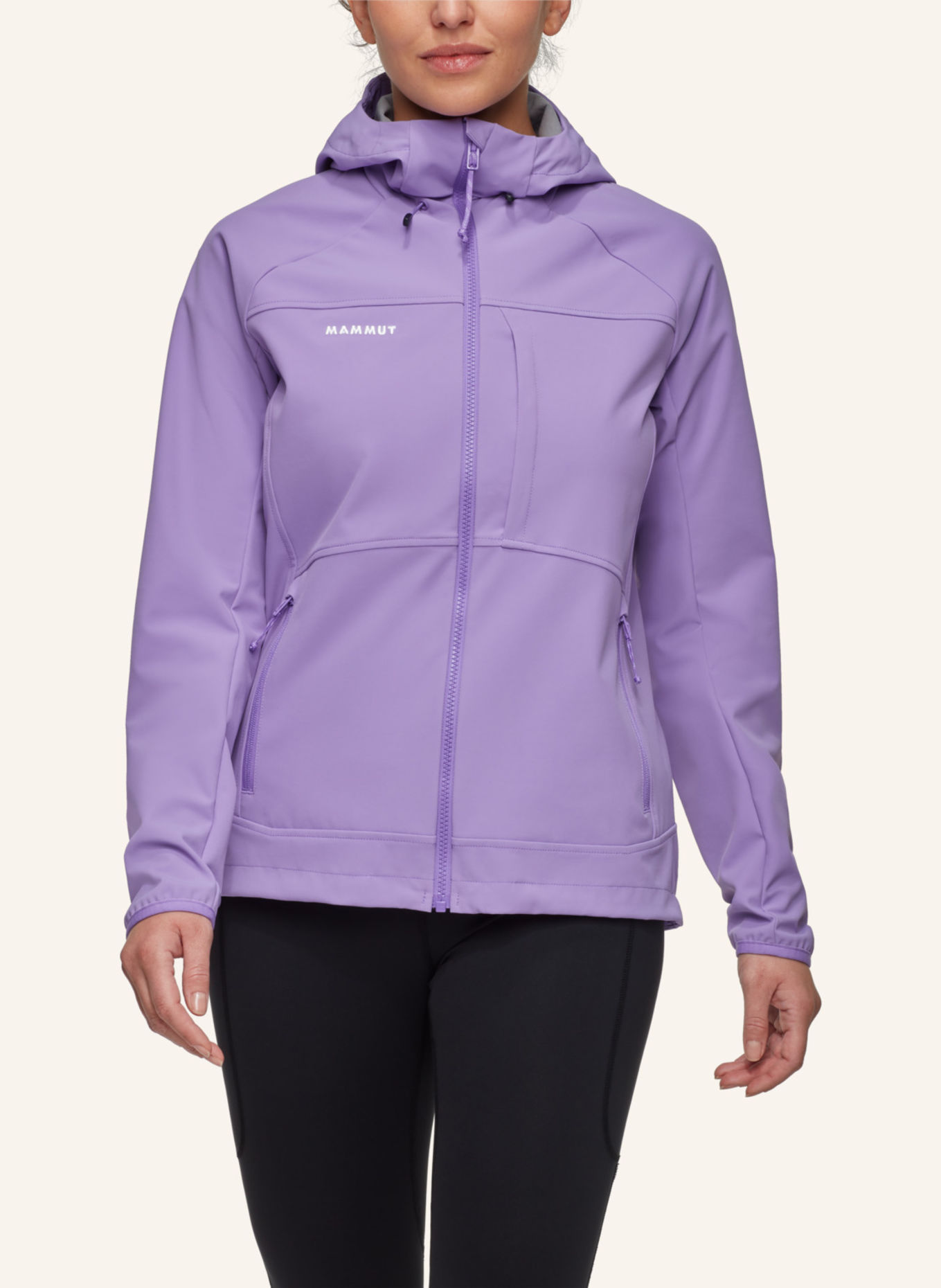 MAMMUT Softshell-Jacke ULTIMATE COMFORT SO HOODED: LILA