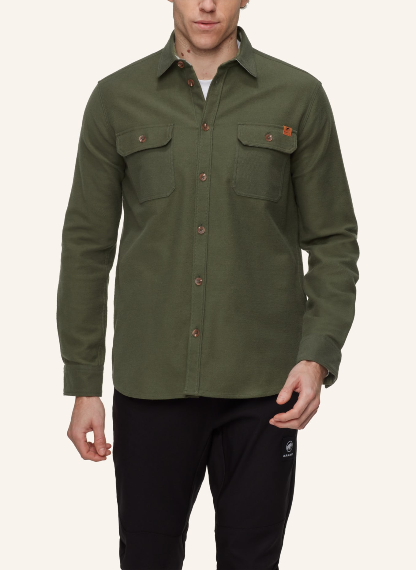 MAMMUT Langarmshirt TAMARO OVERSHIRT: GRÜN