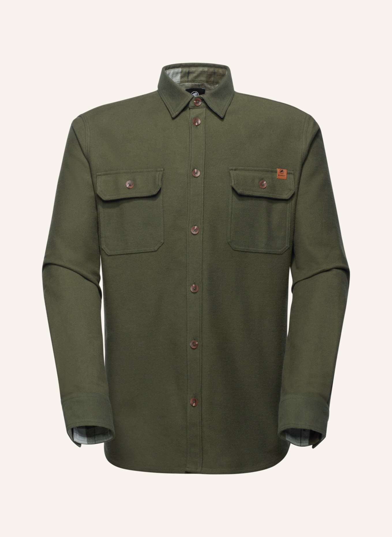 MAMMUT Langarmshirt TAMARO OVERSHIRT: GRÜN