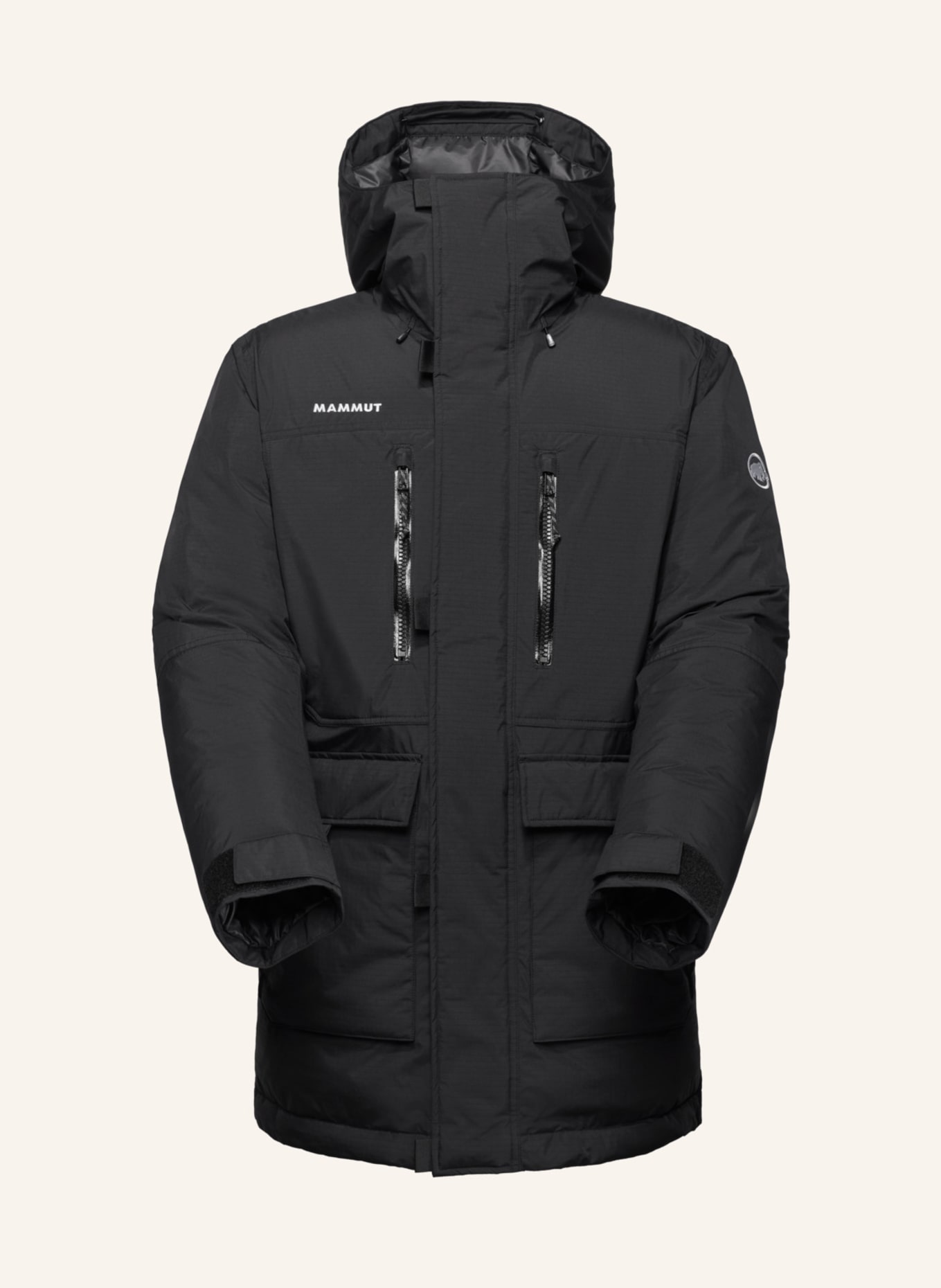 MAMMUT Daunenjacke ARCTIC IN mit Kapuze: SCHWARZ