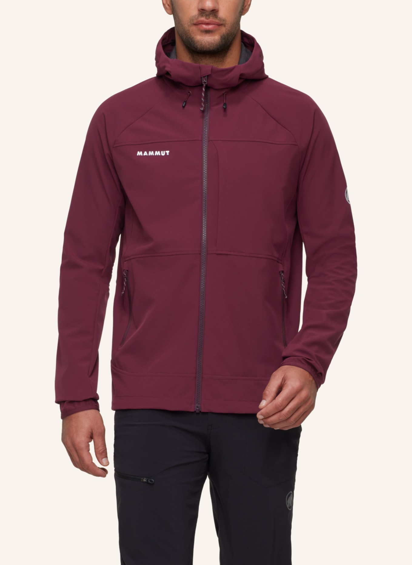 MAMMUT Ultimate Comfort SO Hooded Jacket Men: ROT