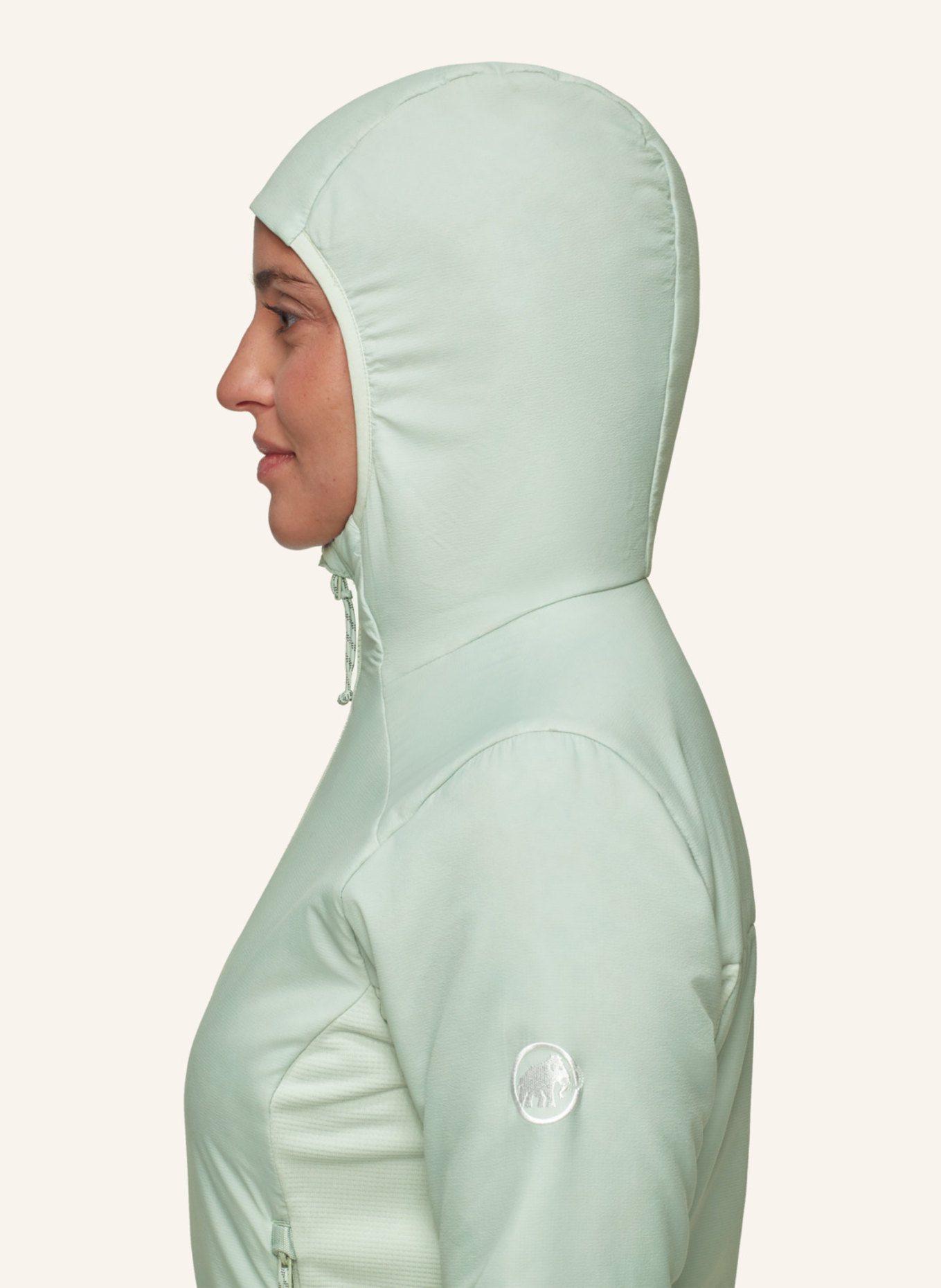 MAMMUT Hybridjacke RIME LIGHT IN HYBRID mit Kapuze: GRÜN