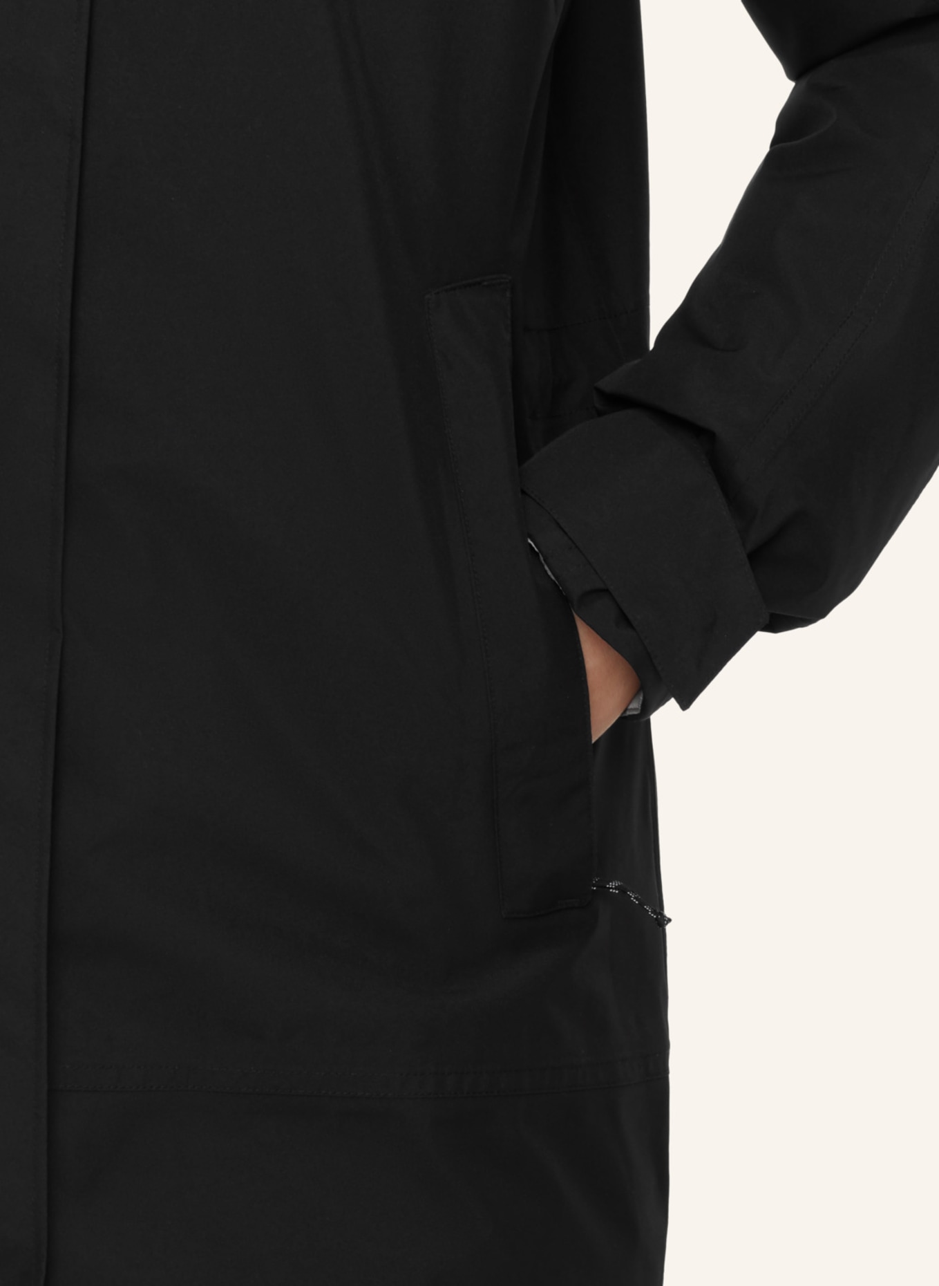 MAMMUT Winterparka TREELINE HS THERMO mit Kapuze: SCHWARZ