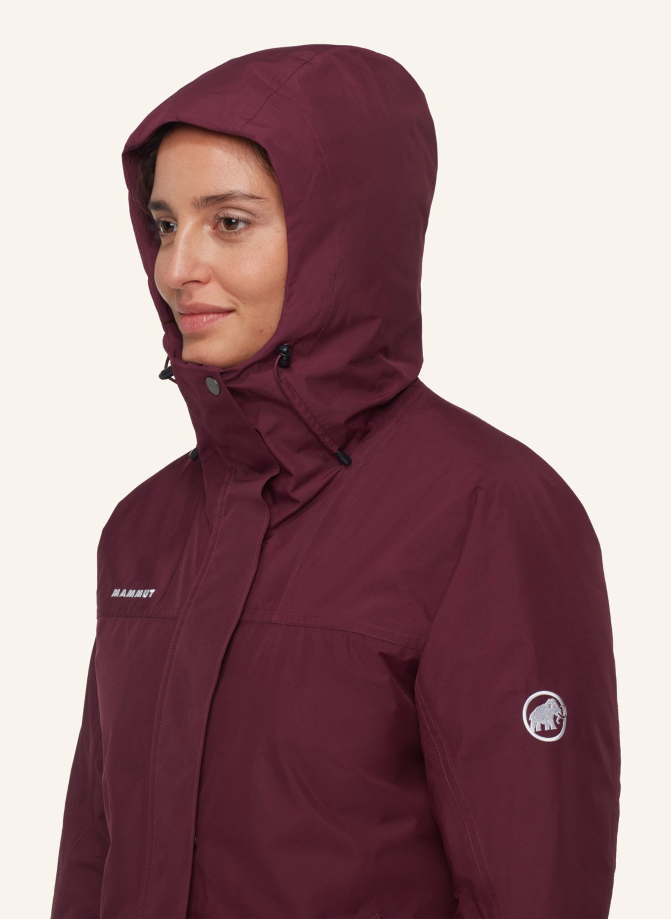 MAMMUT Winterparka TREELINE HS THERMO mit Kapuze: ROT