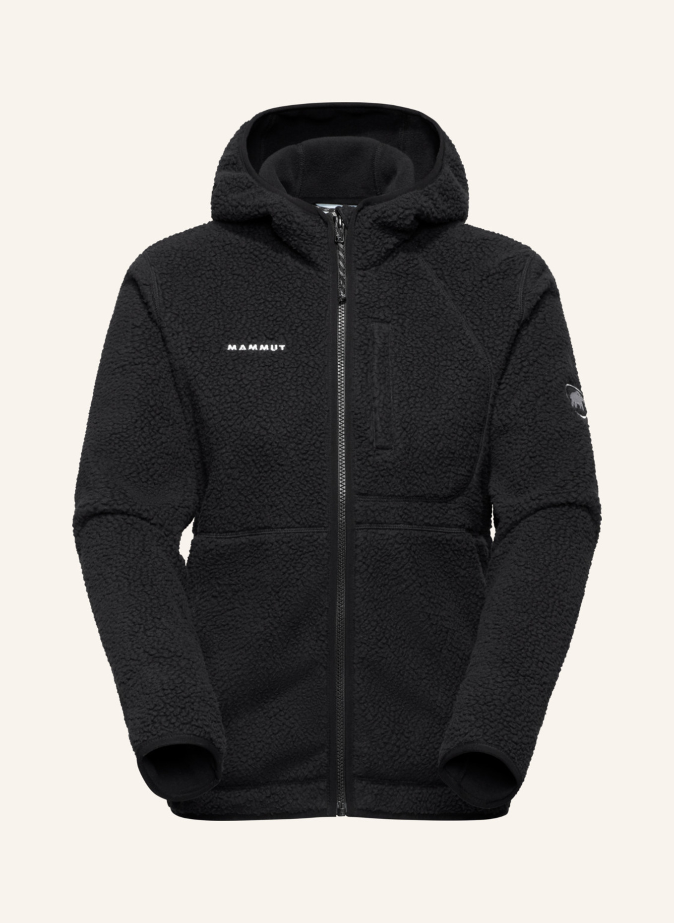 MAMMUT Midlayerjacke FALERA PRO ML mit Kapuze: SCHWARZ
