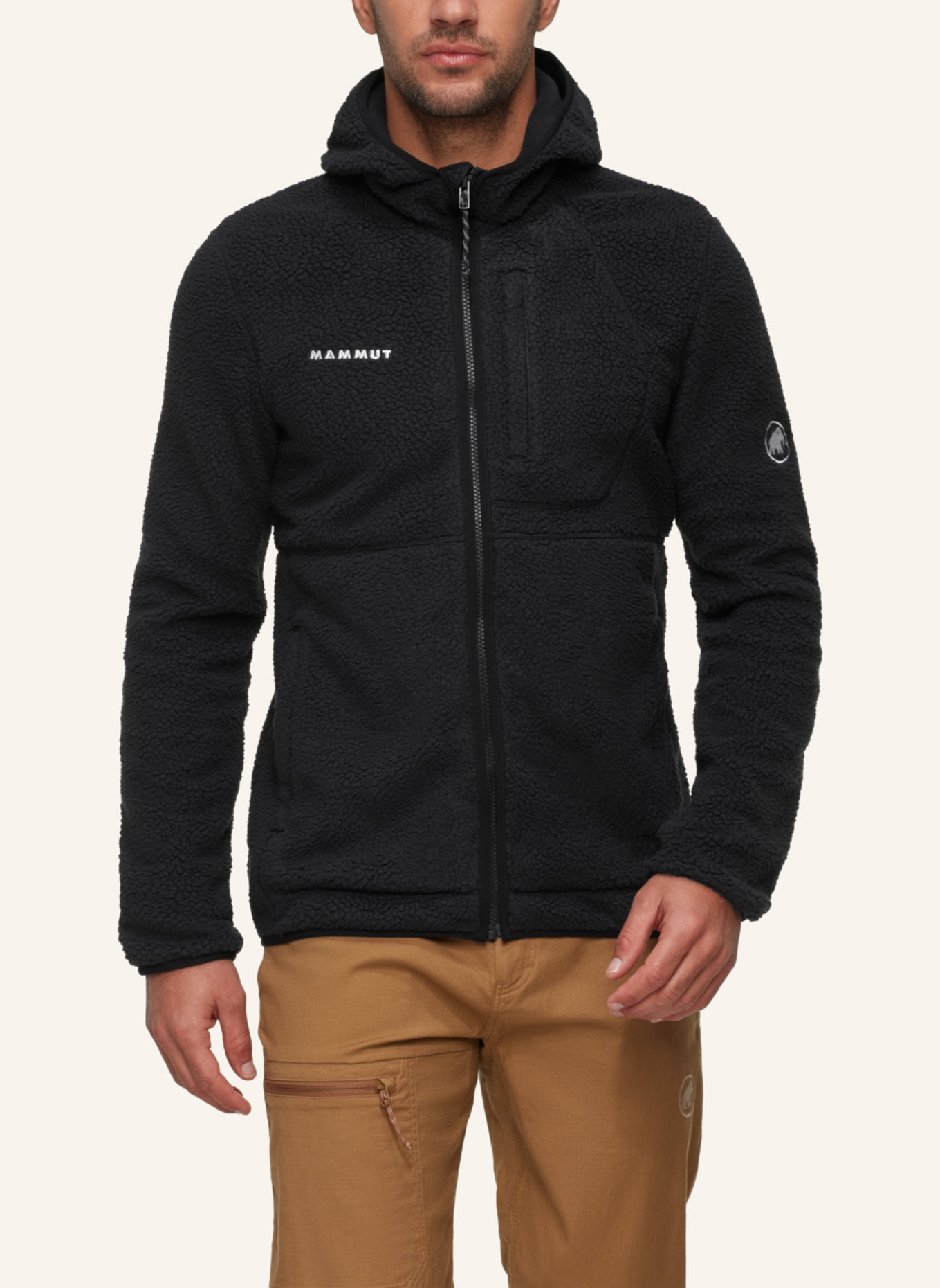 MAMMUT Midlayer-Jacke FALERA PRO ML mit Kapuze: SCHWARZ