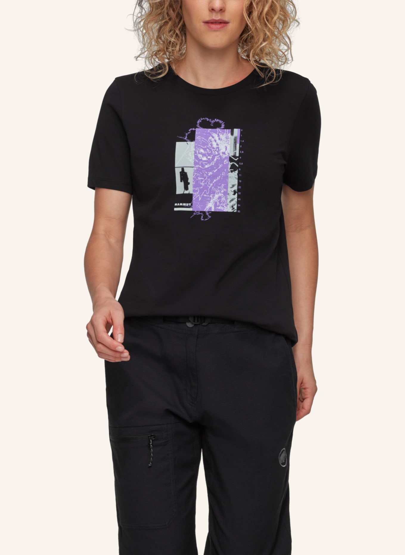 MAMMUT T-Shirt MAMMUT CORE ALPINE FLOWER: SCHWARZ