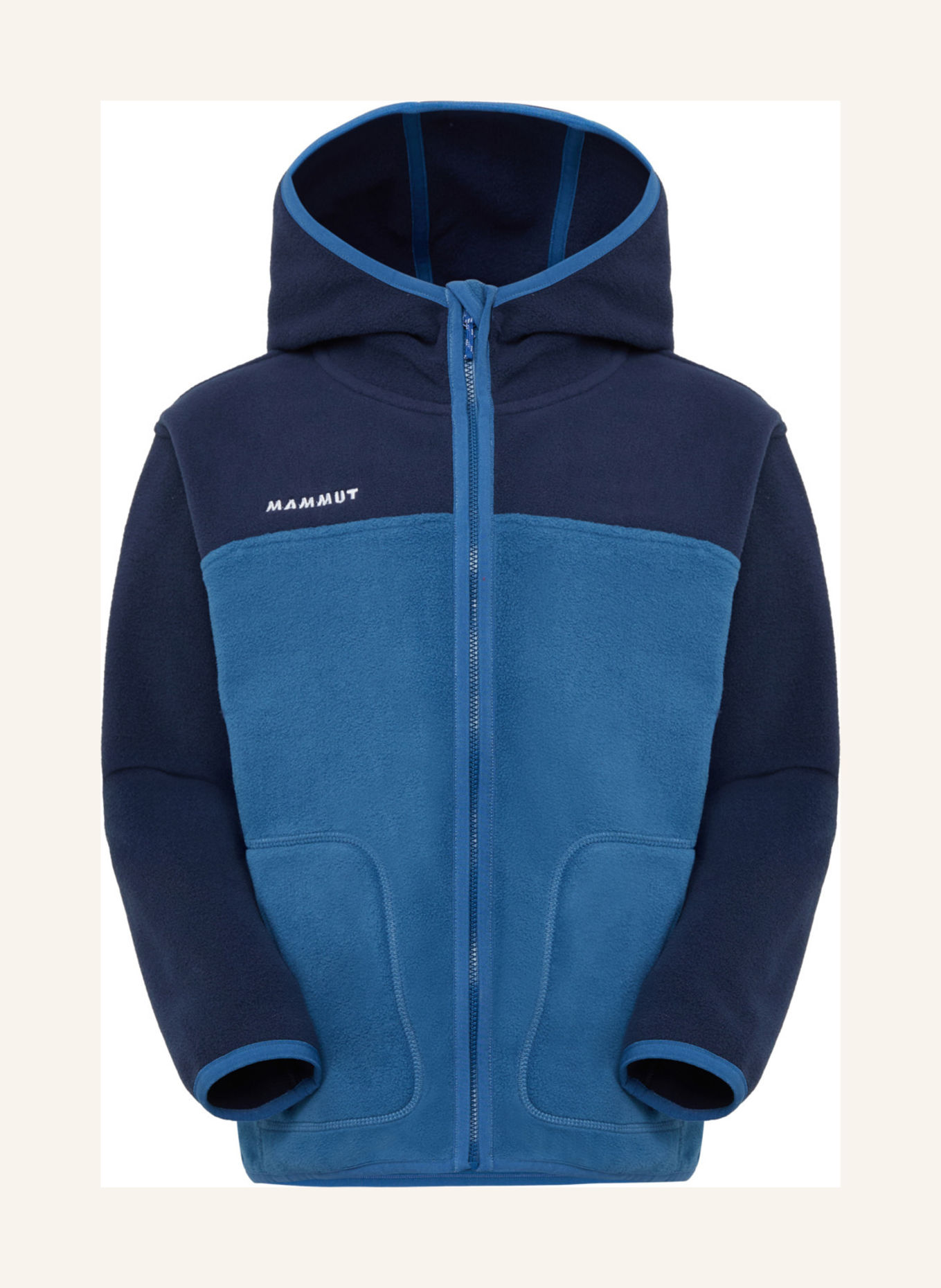 MAMMUT Midlayer-Jacke WAYMARKER ML mit Kapuze: BLAU