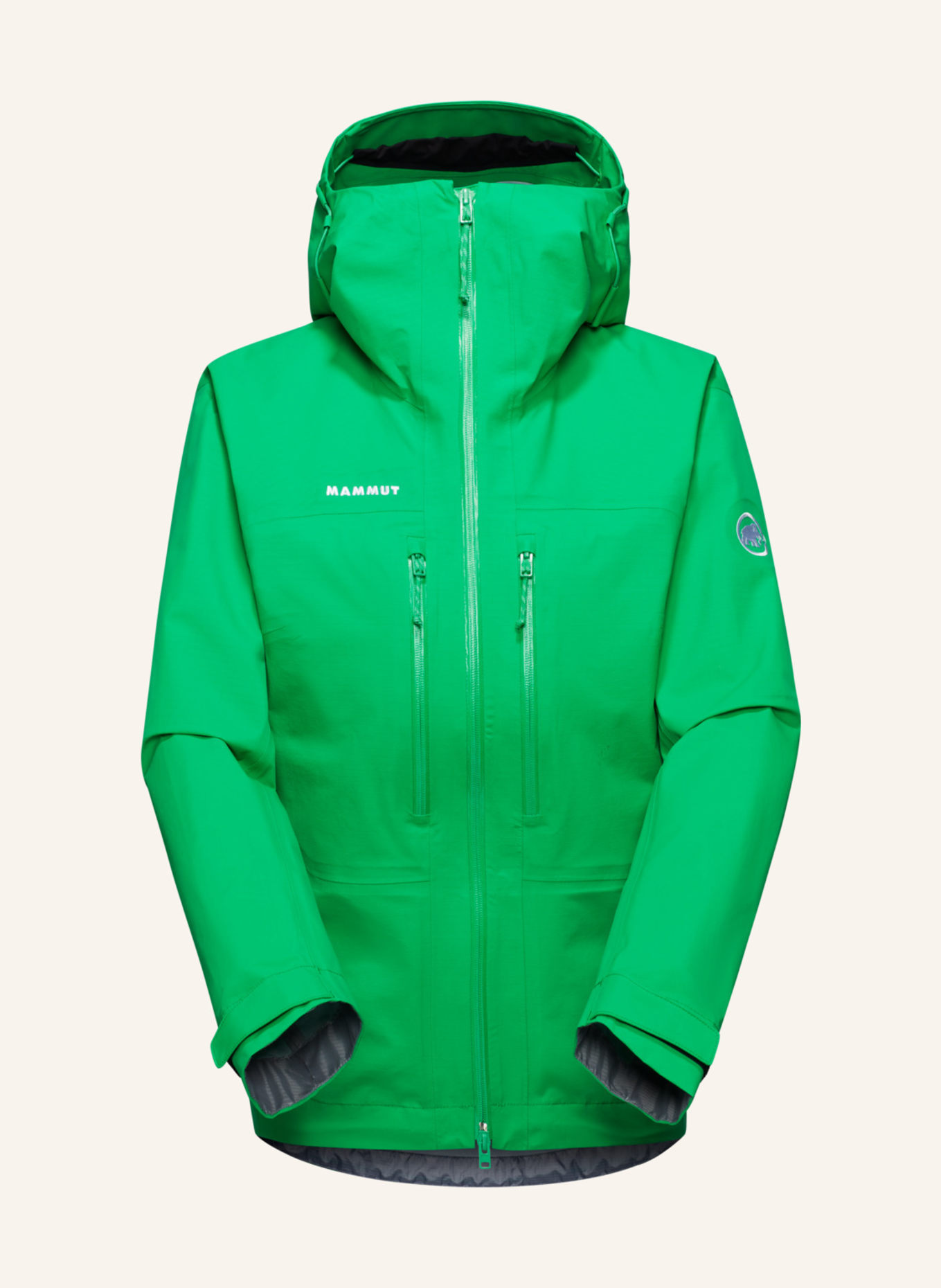 MAMMUT Hardshelljacke TAISS mit Kapuze: GRÜN
