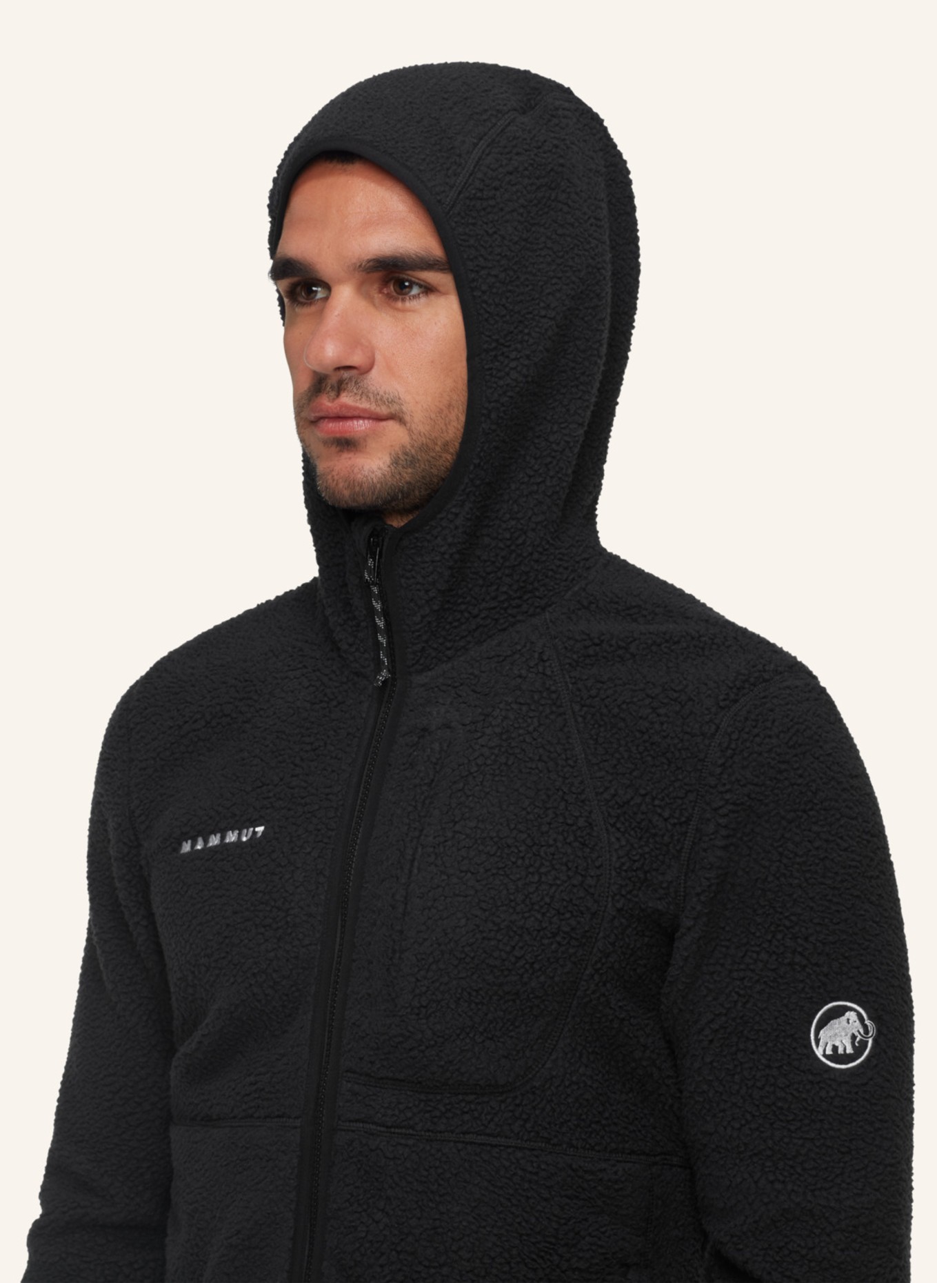 MAMMUT Midlayer-Jacke FALERA PRO ML mit Kapuze: SCHWARZ