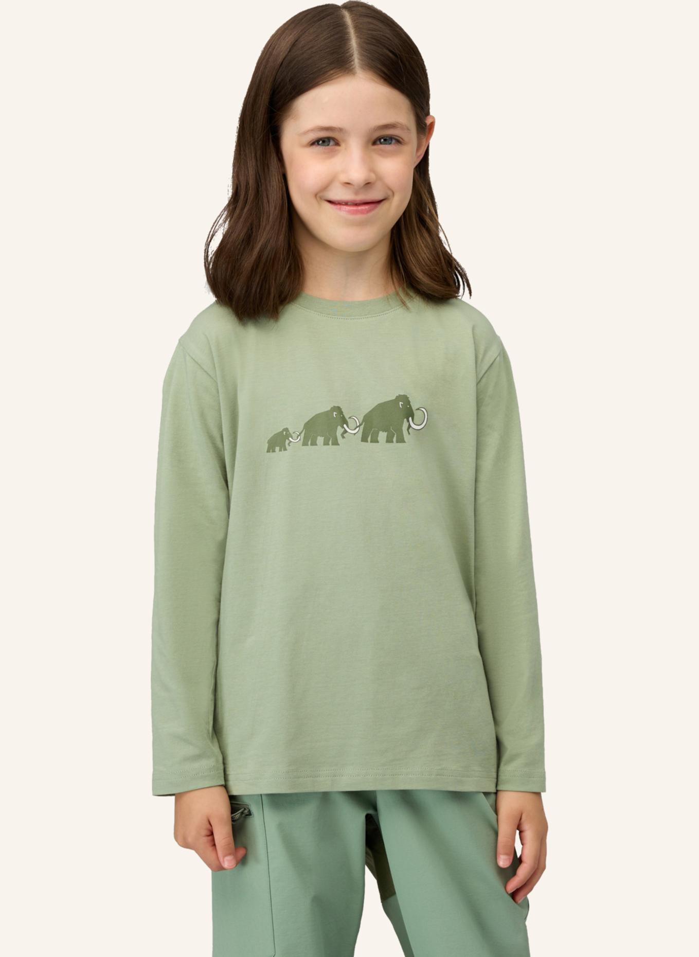 MAMMUT Mammut Mammut Core Longsleeve Kids Logo: GRÜN