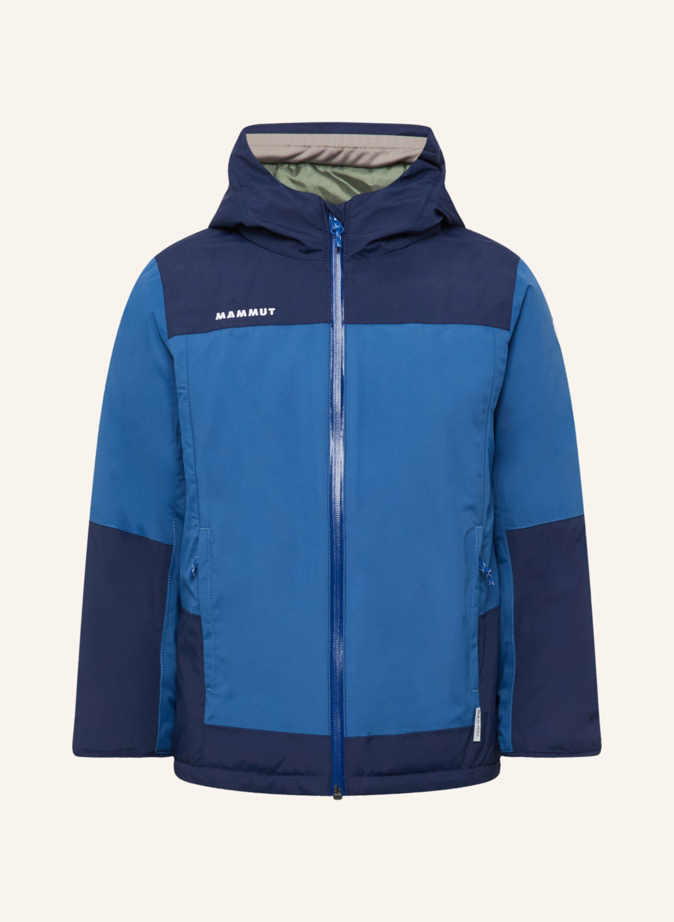 MAMMUT Skijacke TREELINE HS THERMO mit Kapuze: BLAU