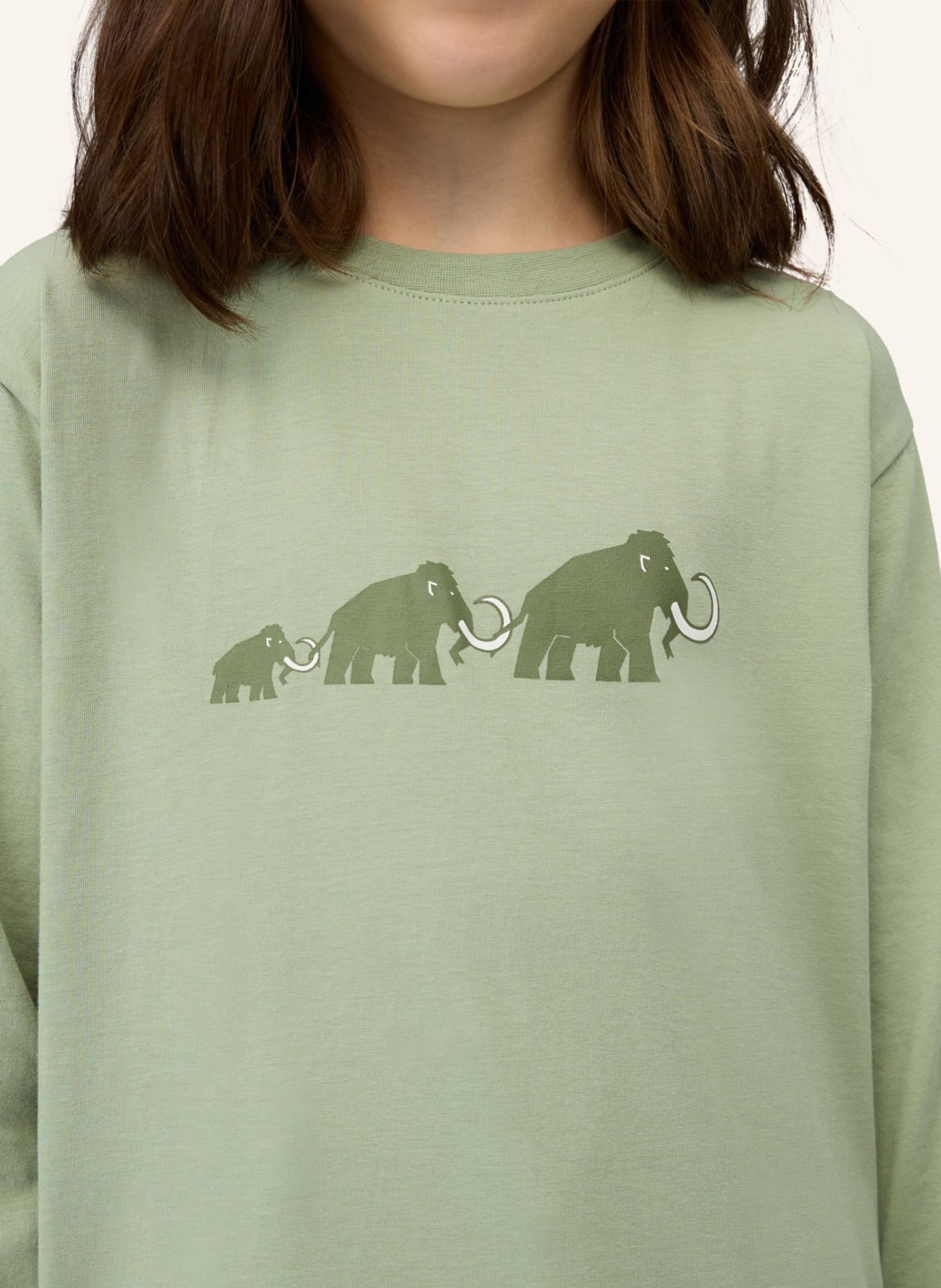 MAMMUT Mammut Mammut Core Longsleeve Kids Logo: GRÜN