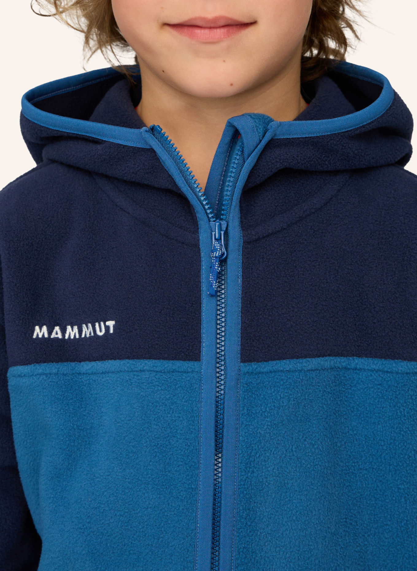 MAMMUT Midlayer-Jacke WAYMARKER ML mit Kapuze: BLAU