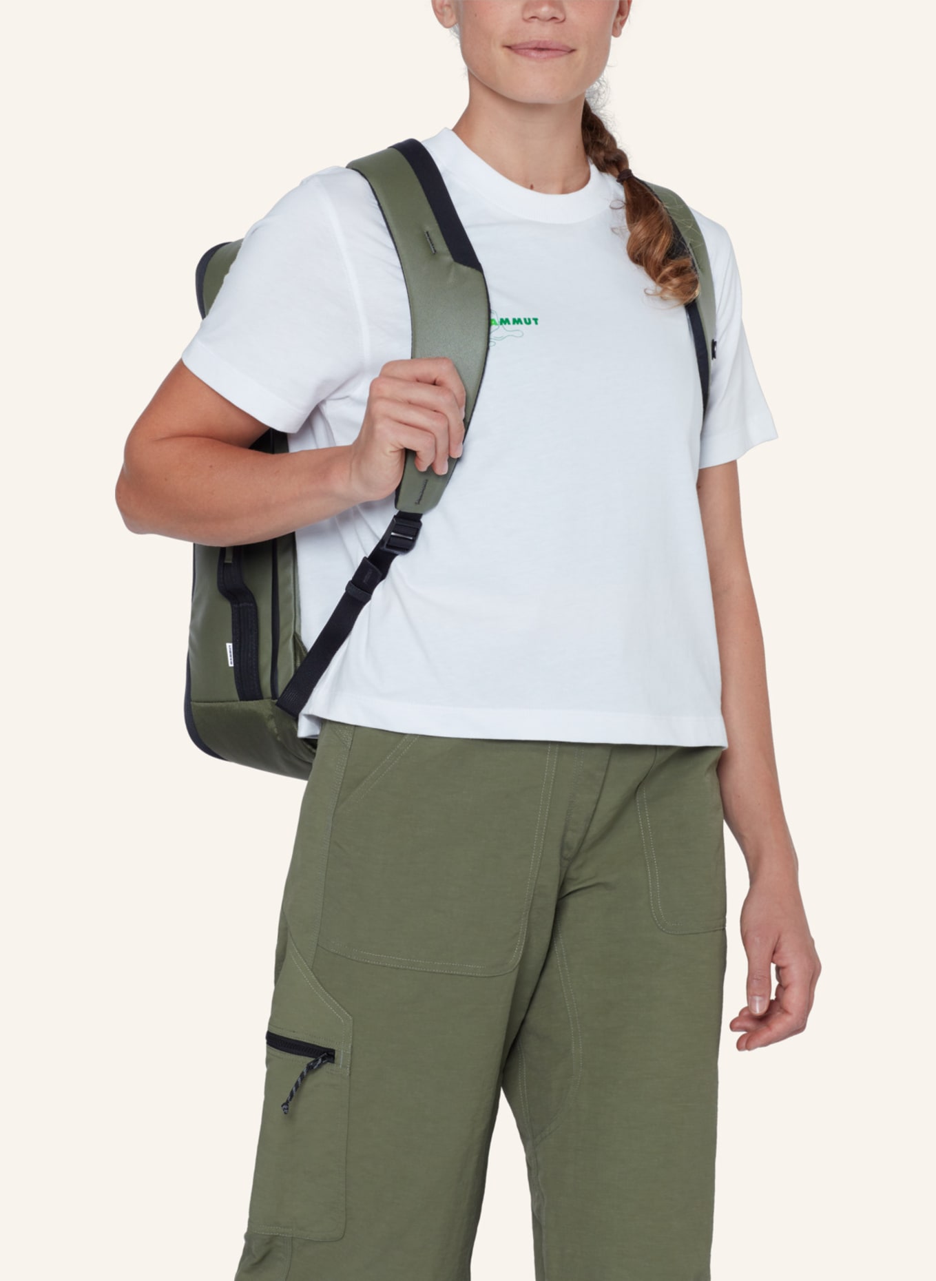 MAMMUT Rucksack SEON TRANSPORTER 25 l mit Laptop-Fach: GRÜN