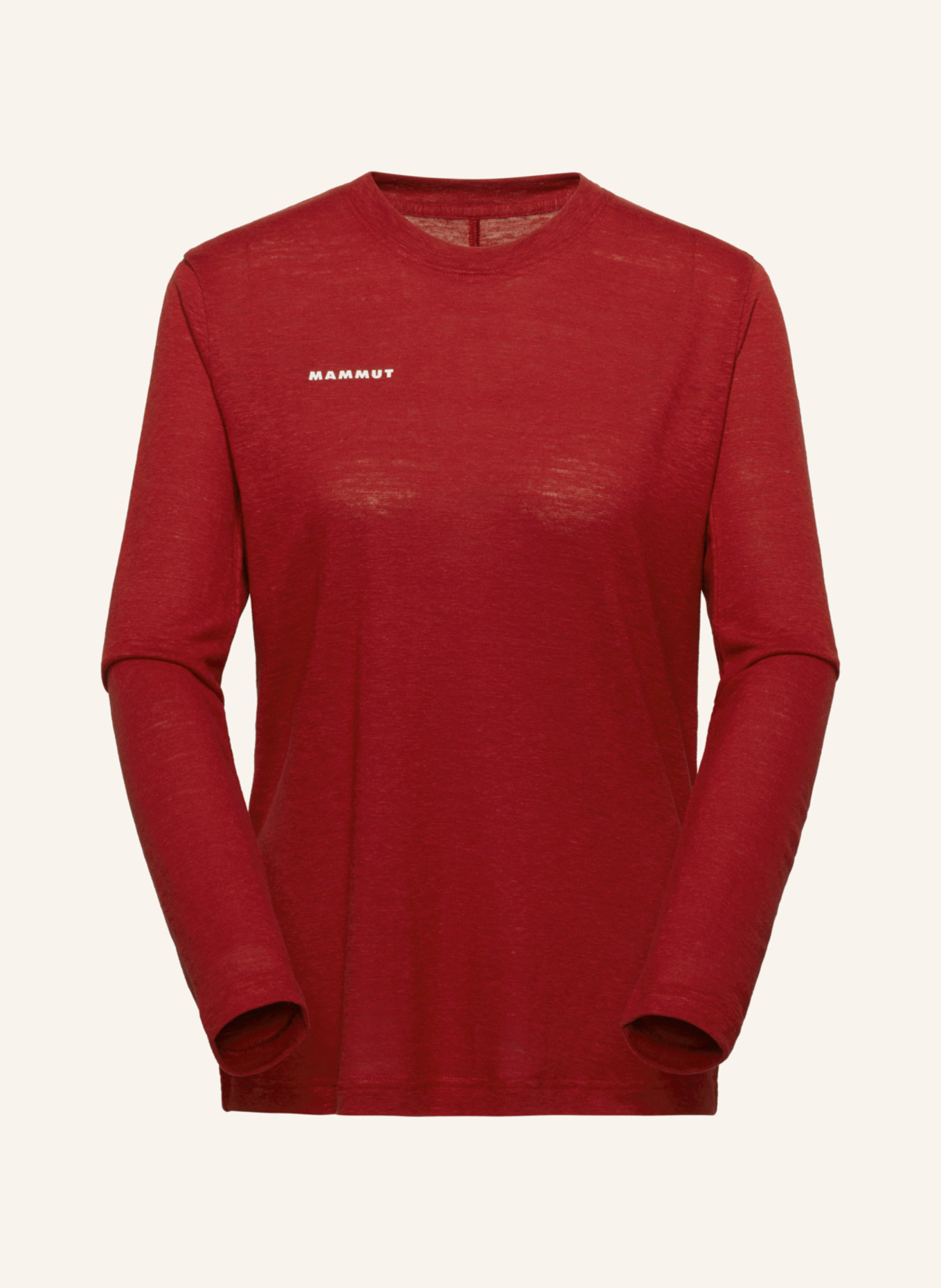 MAMMUT Longsleeve MASSONE LIGHT: ROT