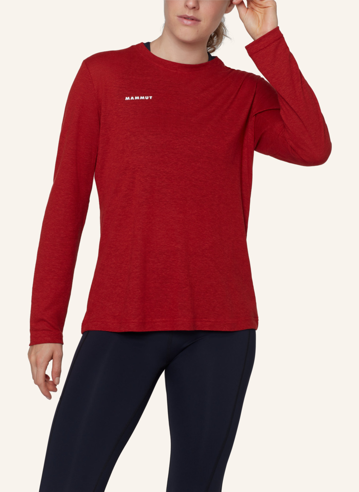 MAMMUT Longsleeve MASSONE LIGHT: ROT
