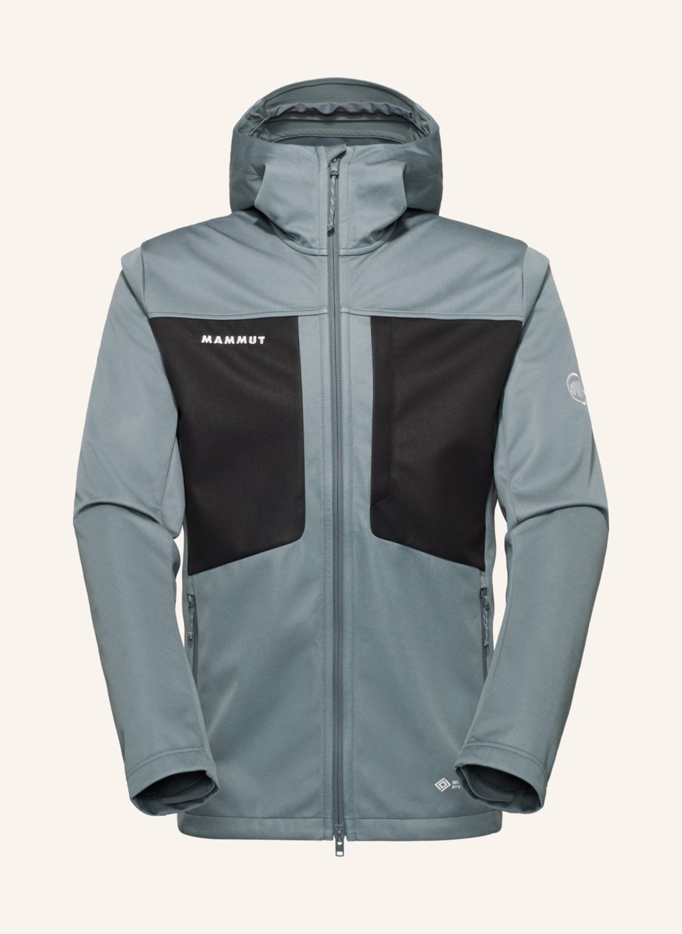 MAMMUT Ultimate VIII SO Hooded Jacket Men: SCHWARZ