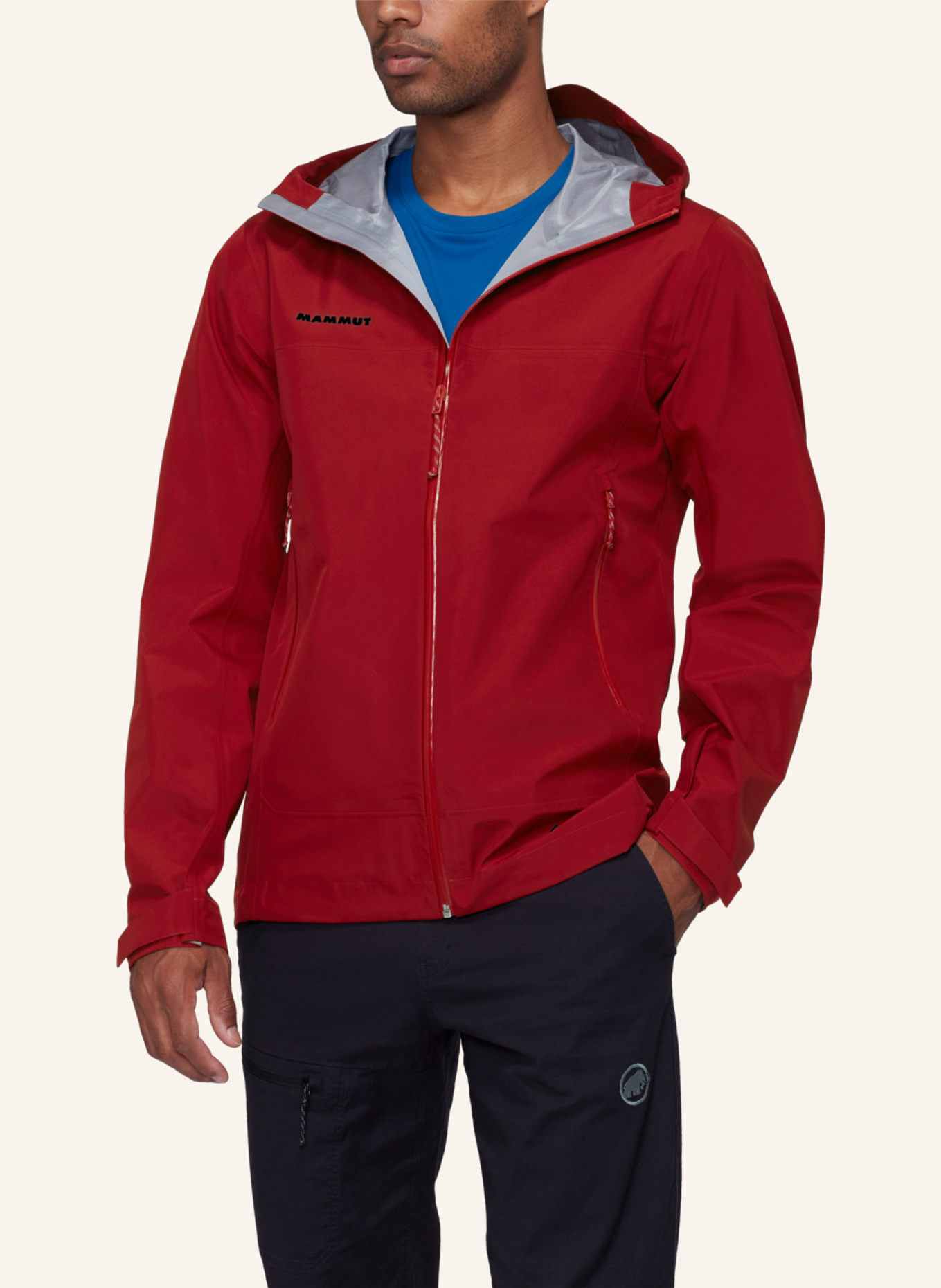 MAMMUT Hardshelljacke CRATER LIGHT HS HOODED: ROT