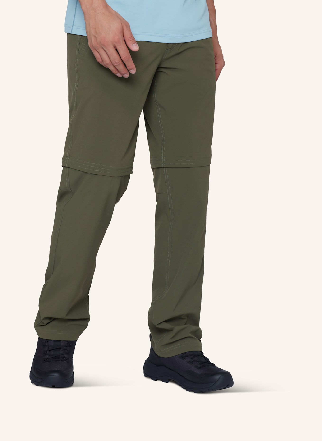 MAMMUT Wanderhose HIKING V ZIP OFF: GRÜN