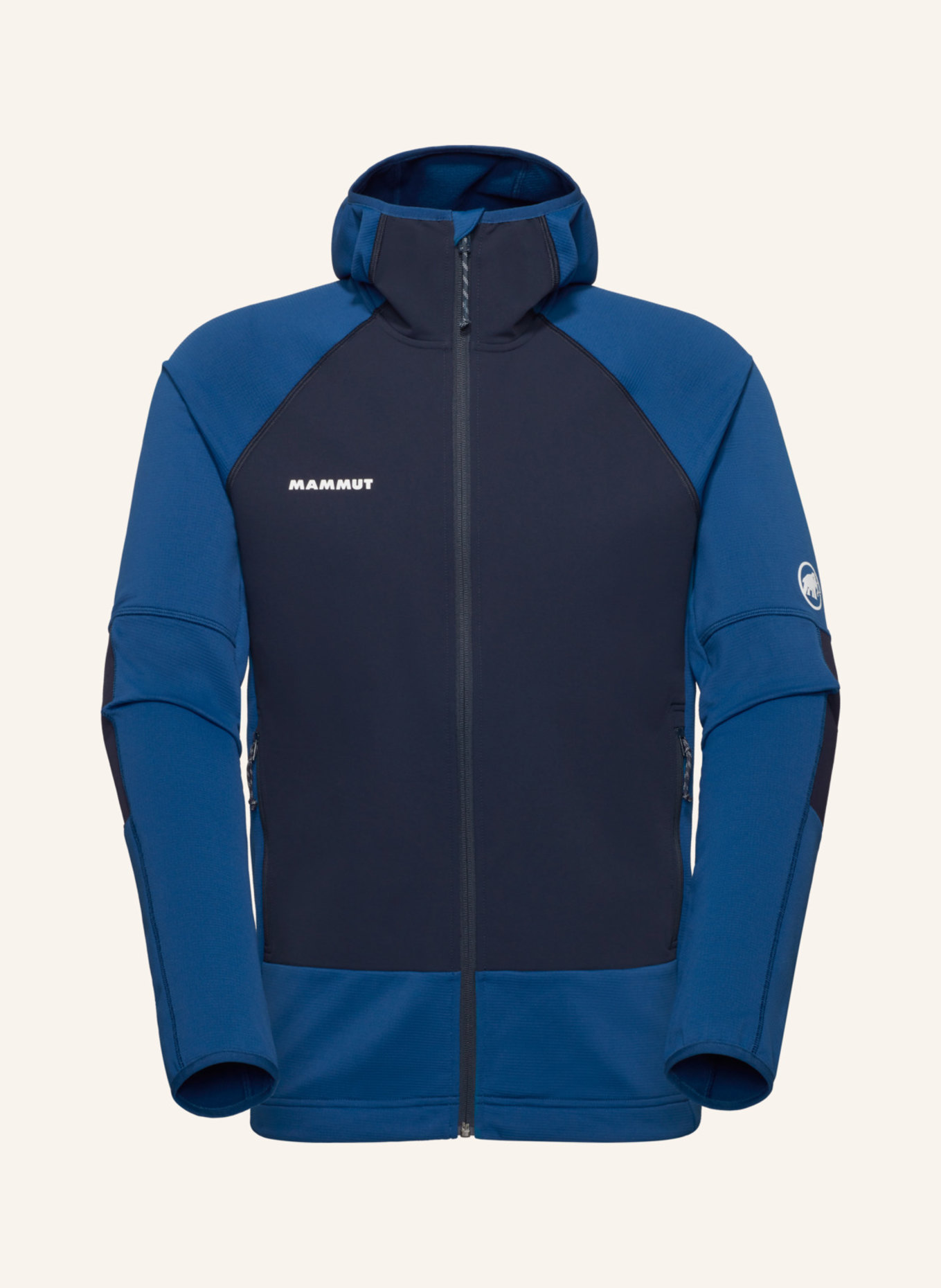 MAMMUT Midlayer-Jacke MASSONE ML HOODED: BLAU